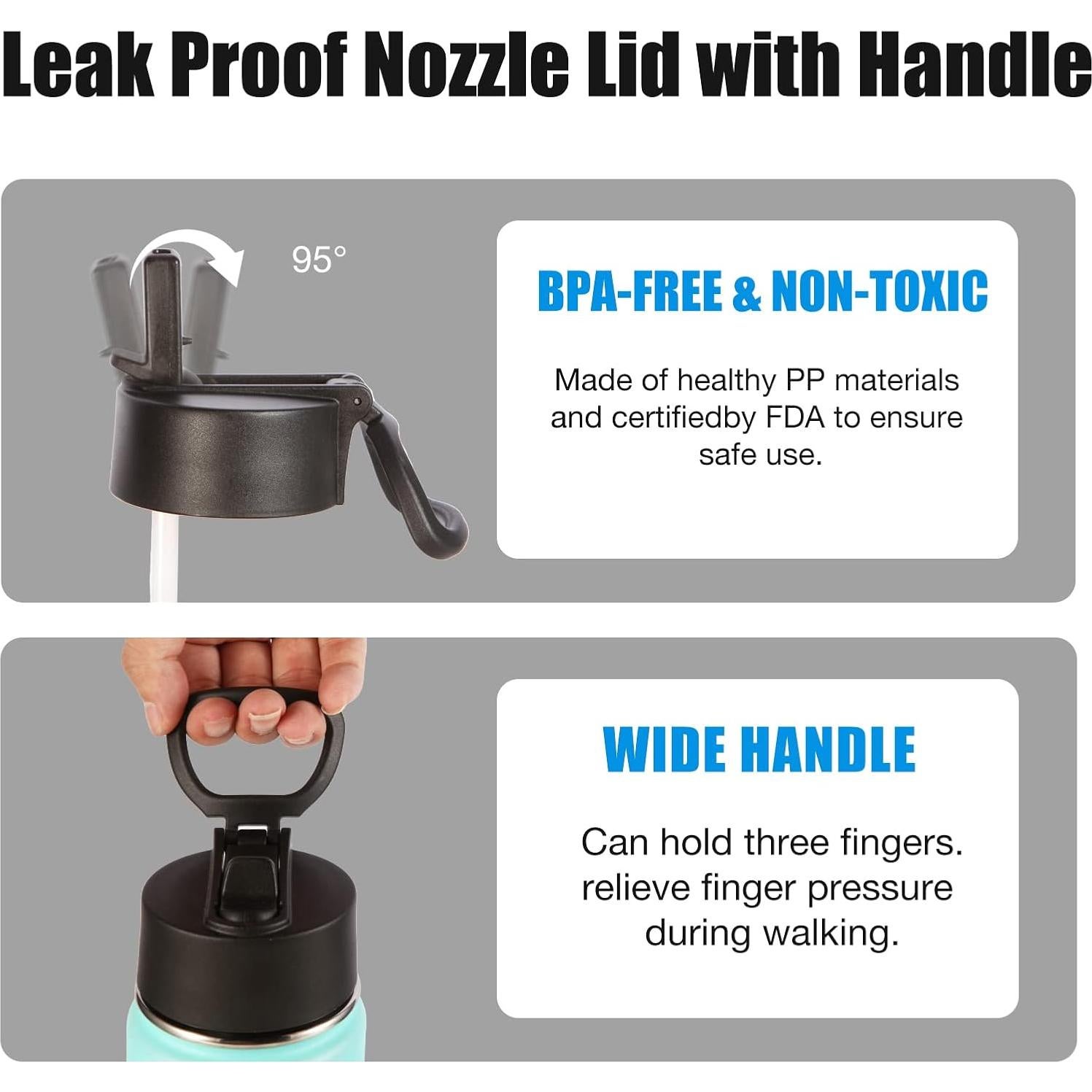 Botella de Agua Volhoply 640 ml Acero Inoxidable Verde Rosa