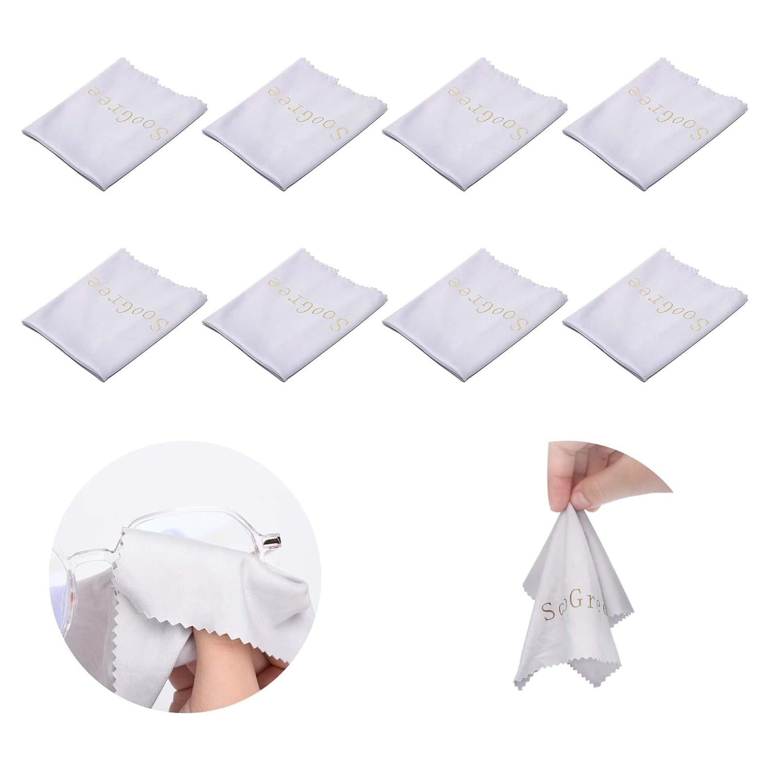 Paño de limpieza de microfibra SooGree, paquete de 8