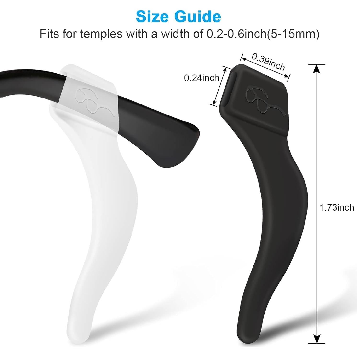 12 Pares Sujetadores Gafas Silicona Antideslizante Premium