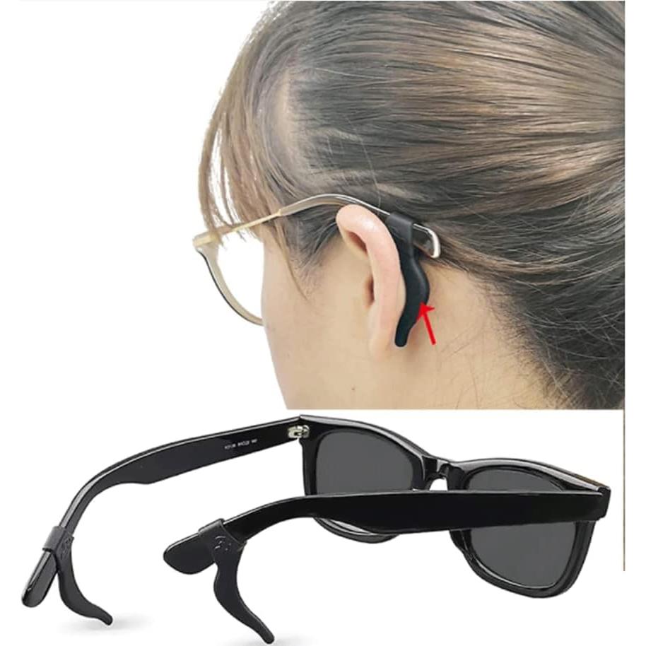 12 Pares Sujetadores Antideslizantes para Gafas Silicona