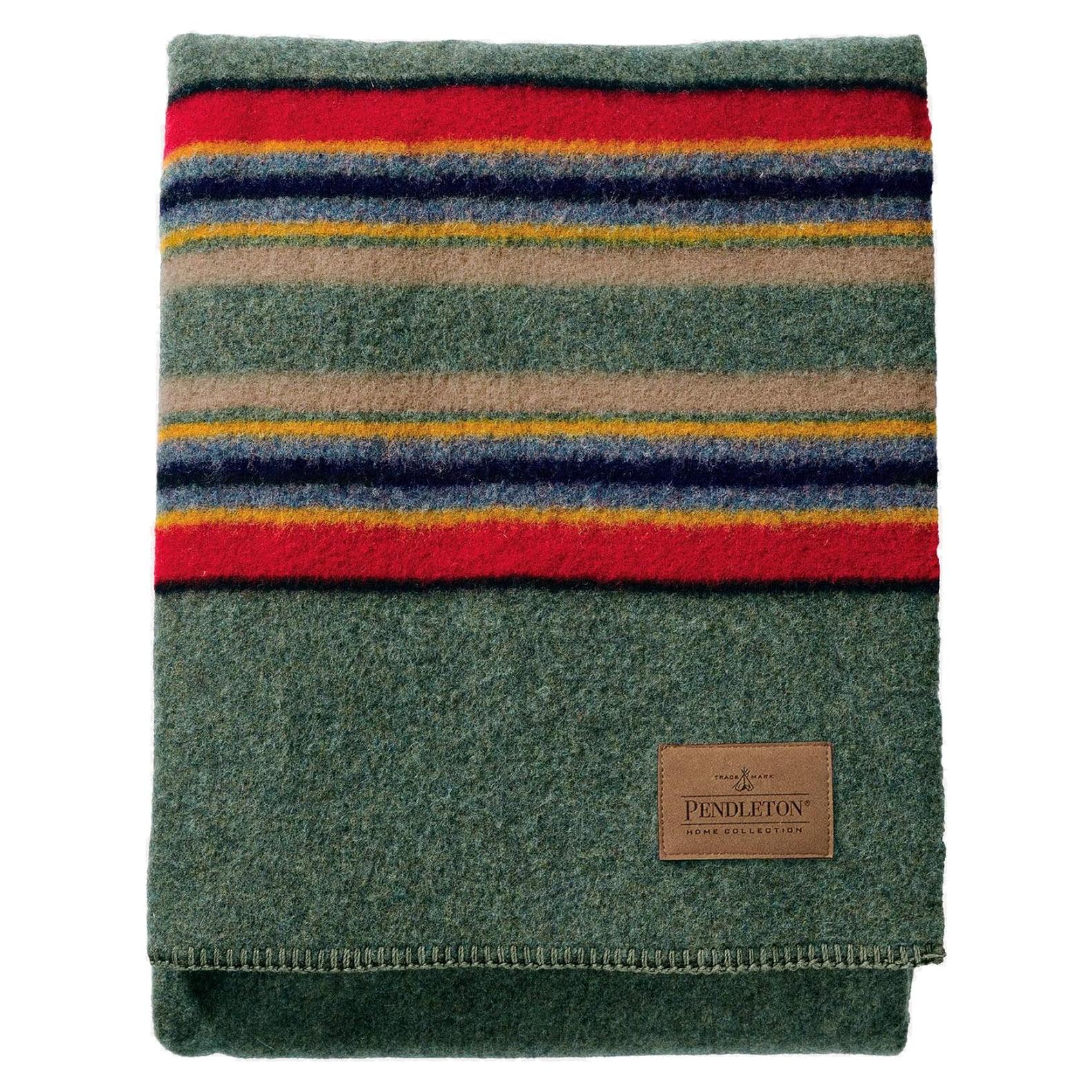 Manta de Campamento Pendleton Twin 167.6x213.4cm Lana Verde Heather