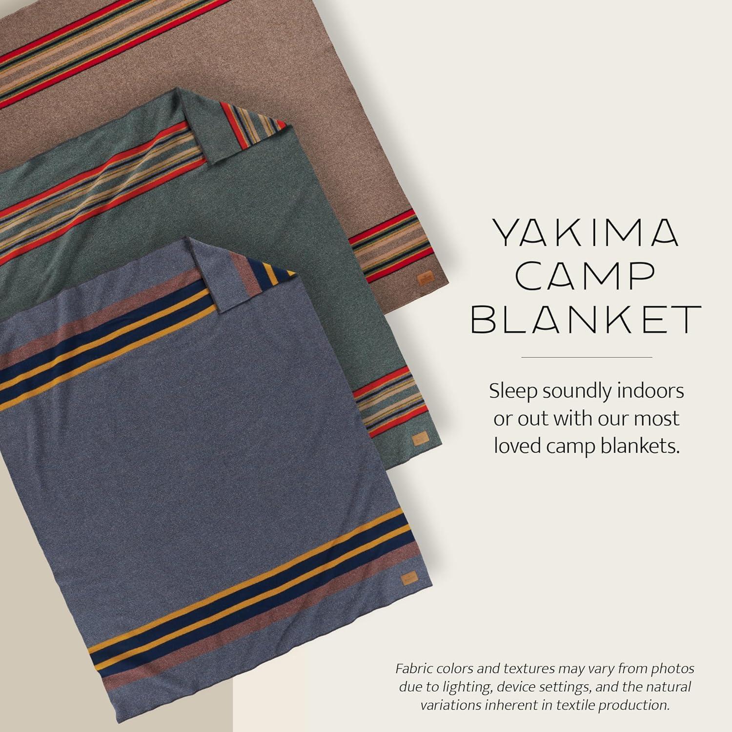 Manta de Campamento Pendleton Twin 167.6x213.4cm Lana Verde Heather