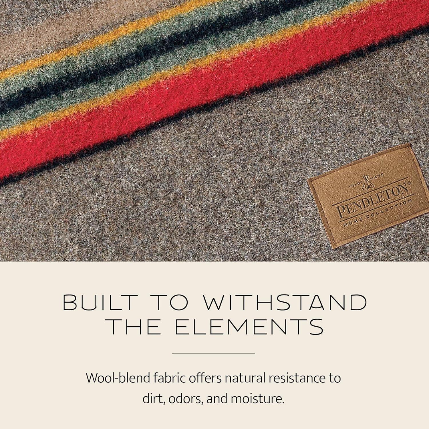 Manta de Campamento Pendleton Twin 167.6x213.4cm Lana Verde Heather