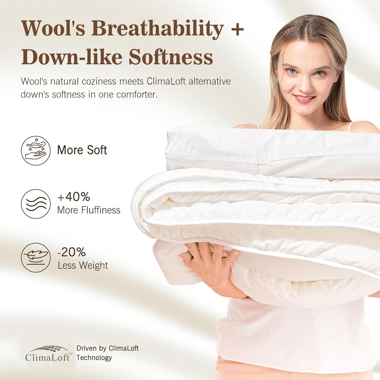 Edredón Híbrido de Lana KUSNUG Queen 100% Algodón Orgánico