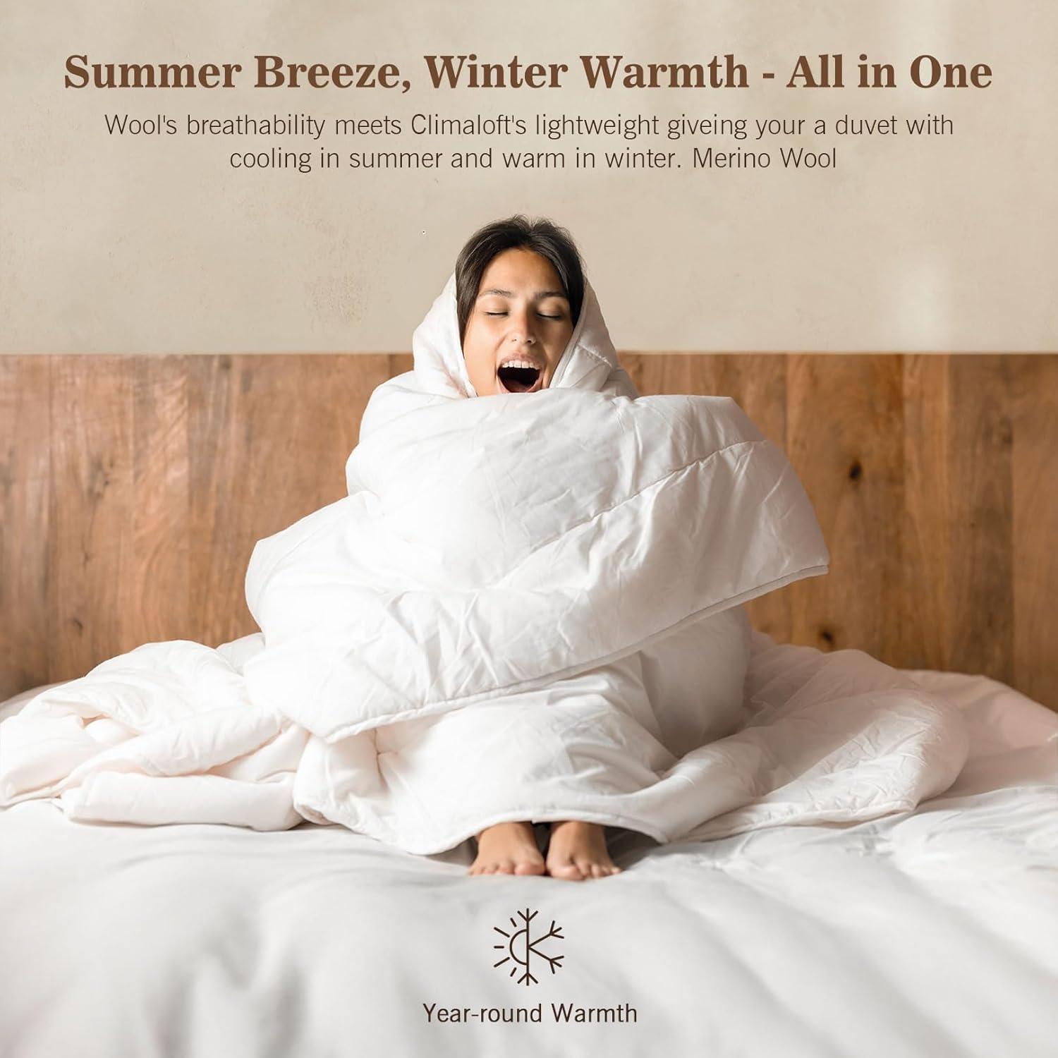 Edredón Híbrido de Lana KUSNUG Queen 100% Algodón Orgánico