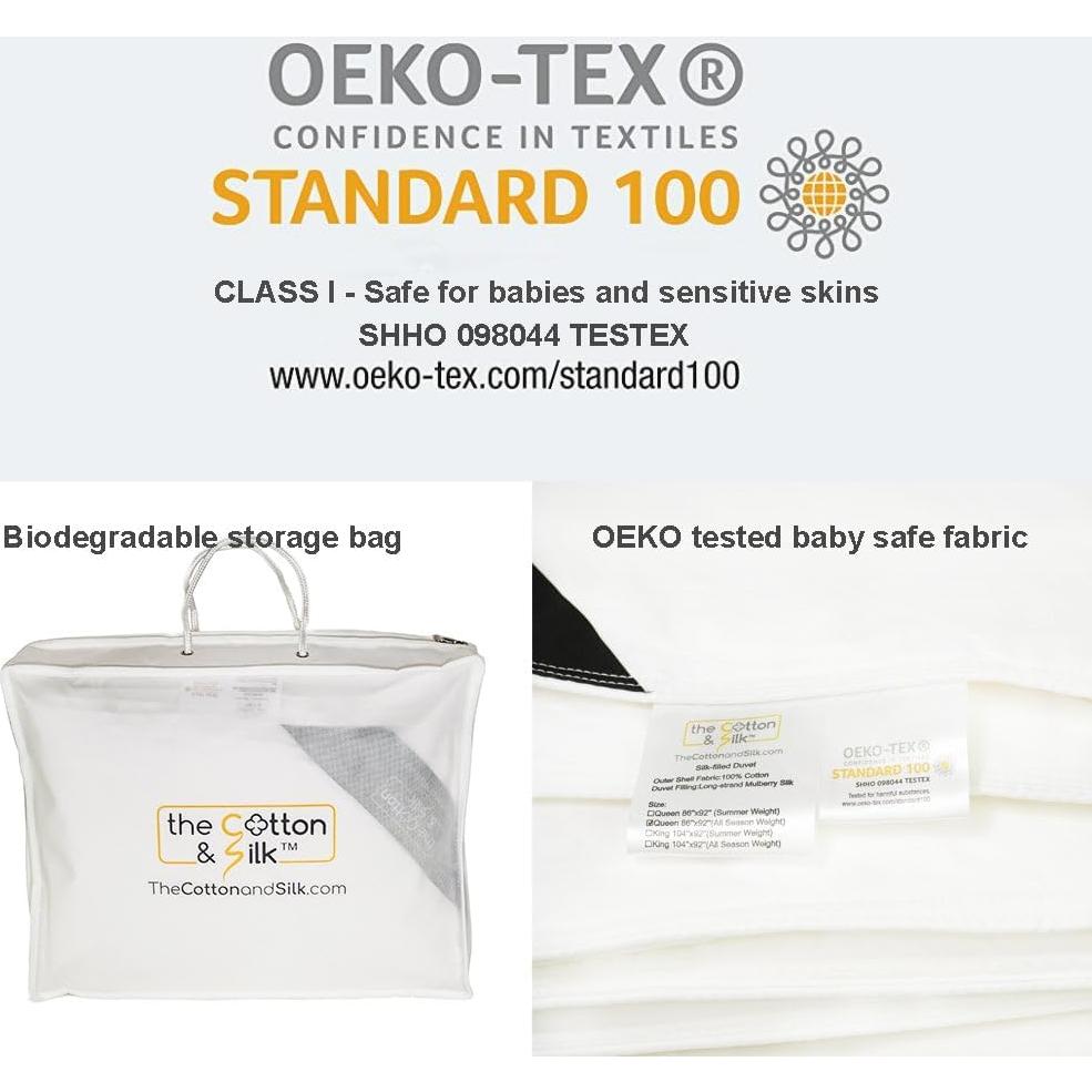 Edredón de Seda de Morera EL ALGODÓN Y SEDA Individual 168x218cm