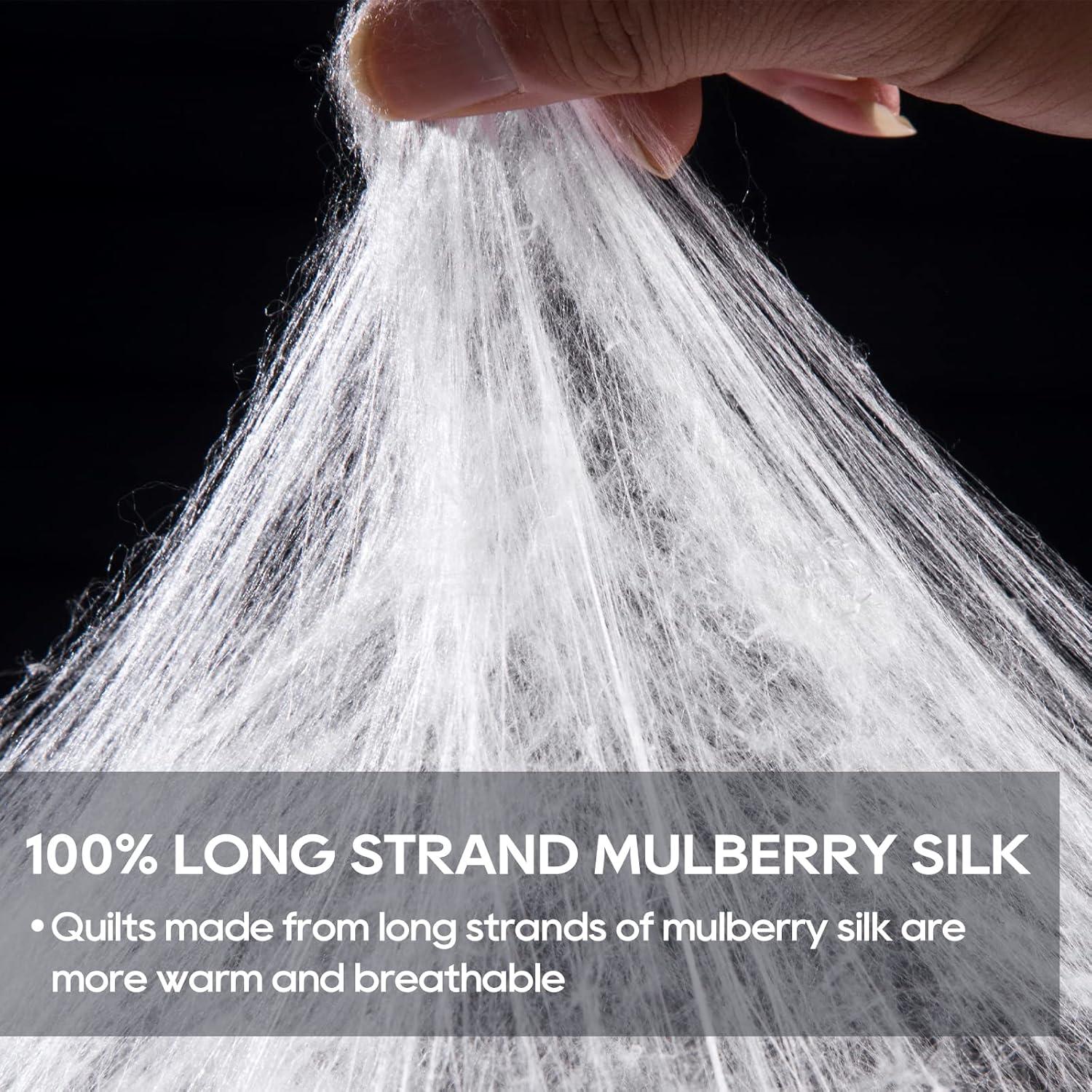 Edredón de Seda de Morera ZUBISU Queen 90x90 cm Ligero