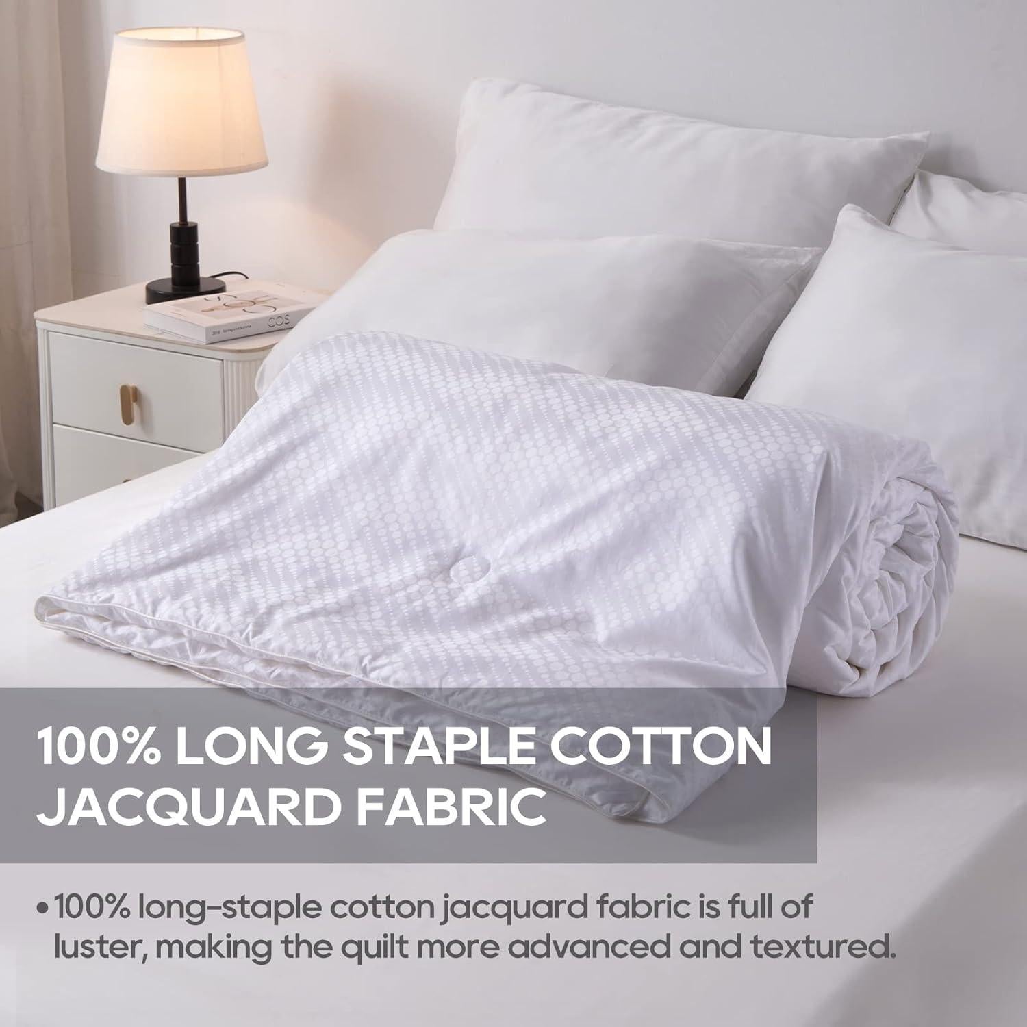 Edredón de Seda de Morera ZUBISU Queen 90x90 cm Ligero