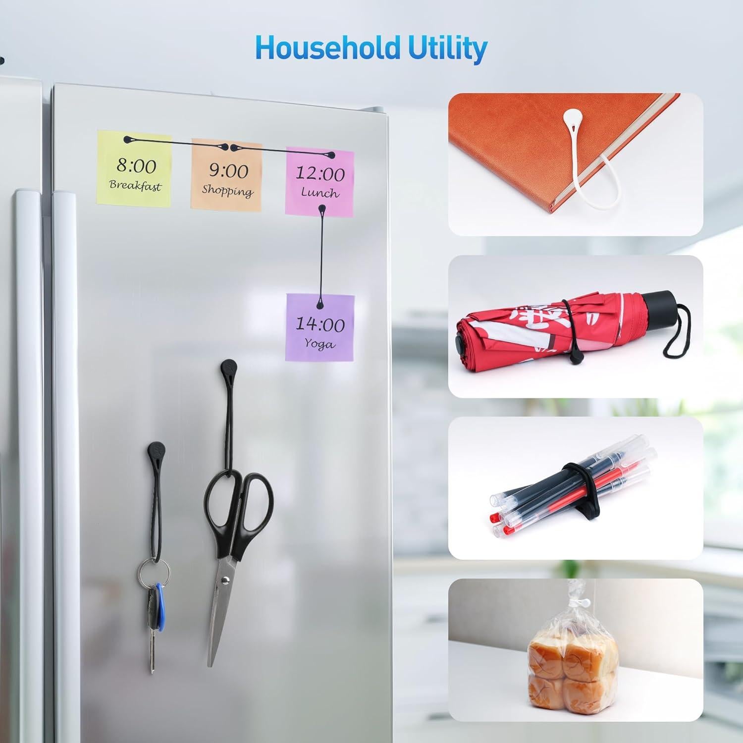 Sujetadores Magnéticos de Silicona Cable Matters 10 Pzs