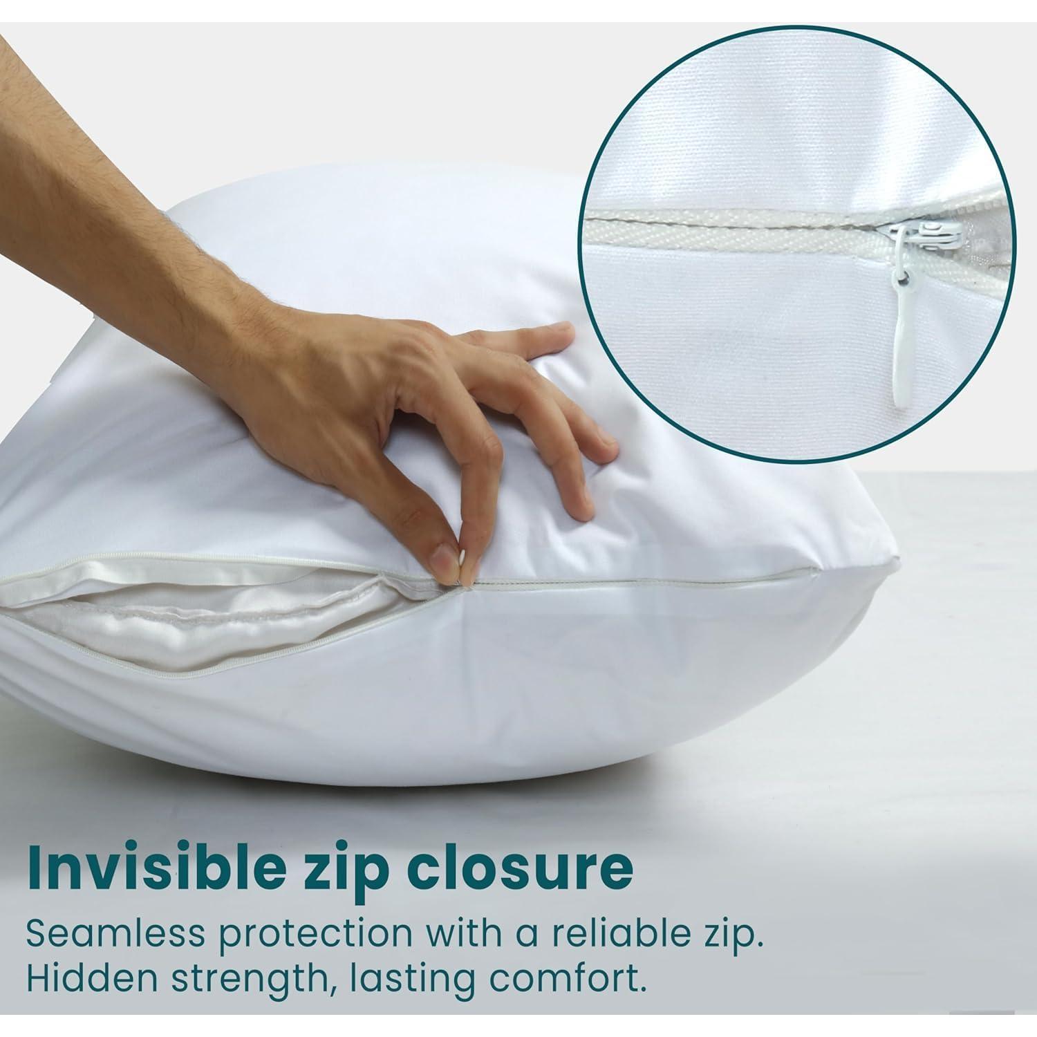 Protectores de Almohada Impermeables COTTON PASSION King 50x97 cm