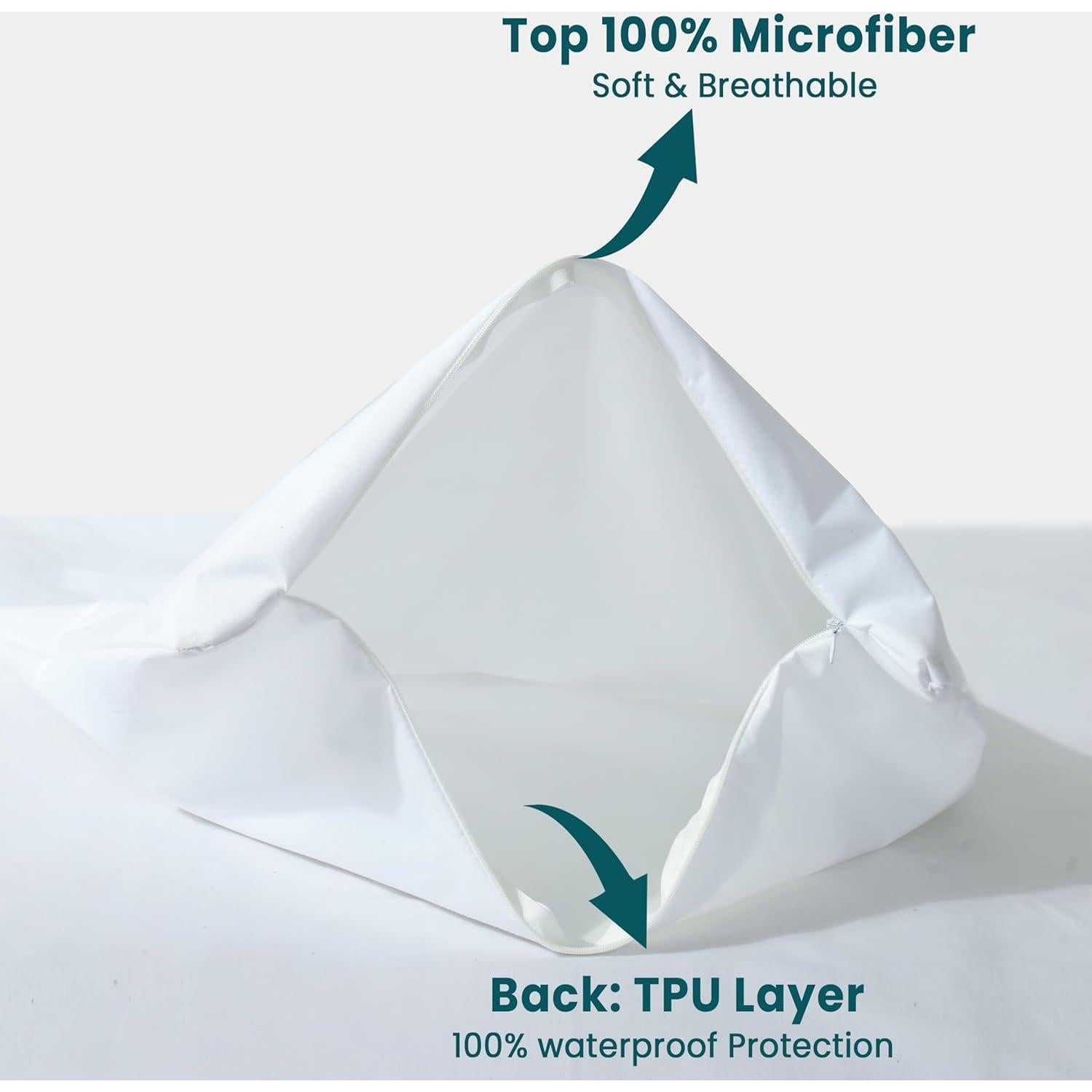 Protectores de Almohada Impermeables COTTON PASSION King 50x97 cm