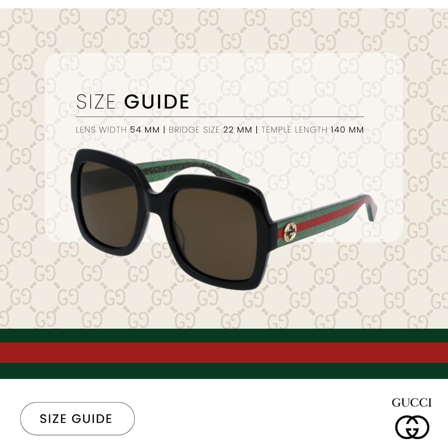 Gafas de sol Gucci GG0036S para mujeres + Kit iWear