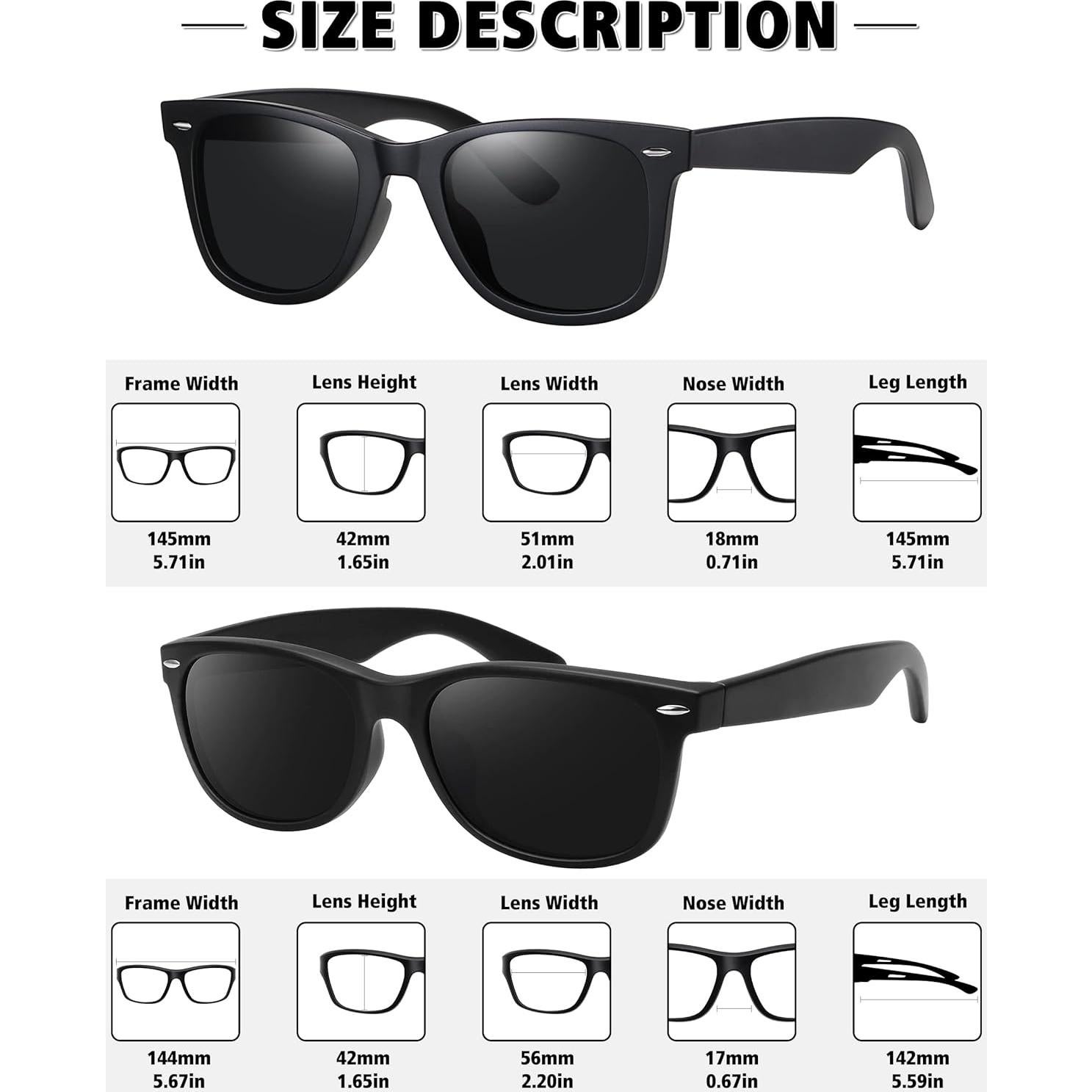 Gafas de Sol Polarizadas MEETSUN Clásicas UV400 Unisex