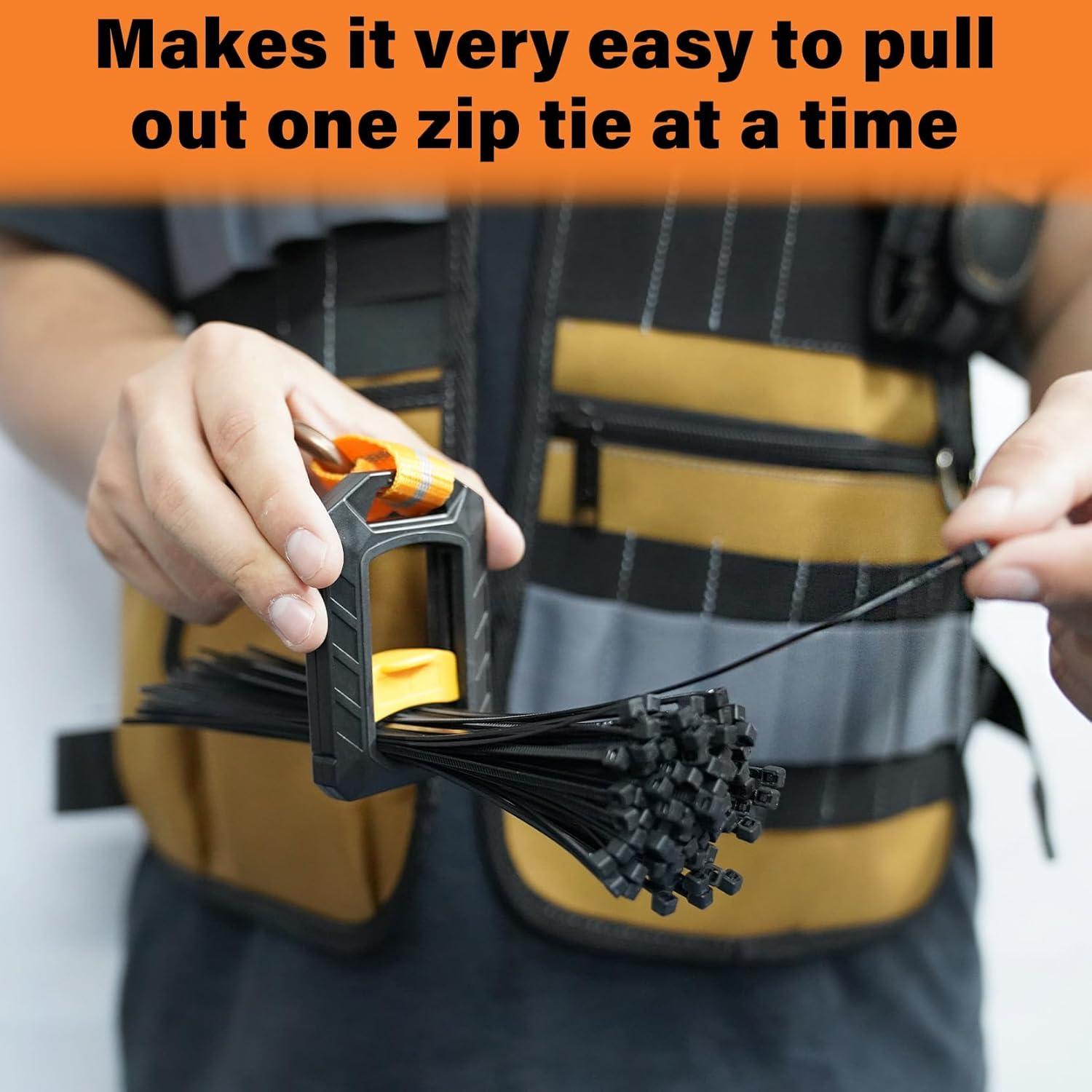 Soporte para Bridas MELOTOUGH 3 Piezas Reutilizable Negro