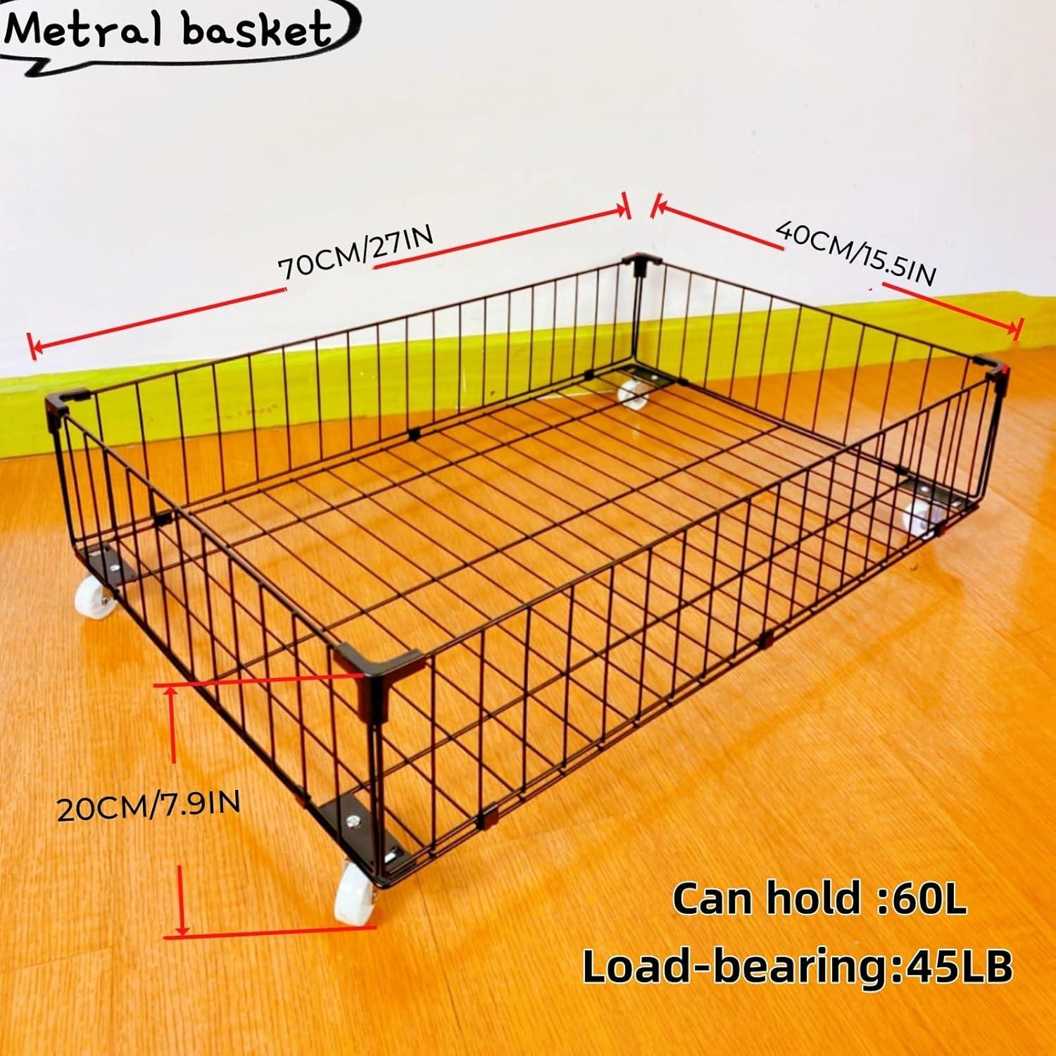 Cajones de Almacenamiento Bajo la Cama Jifader - 4 Unidades con Ruedas