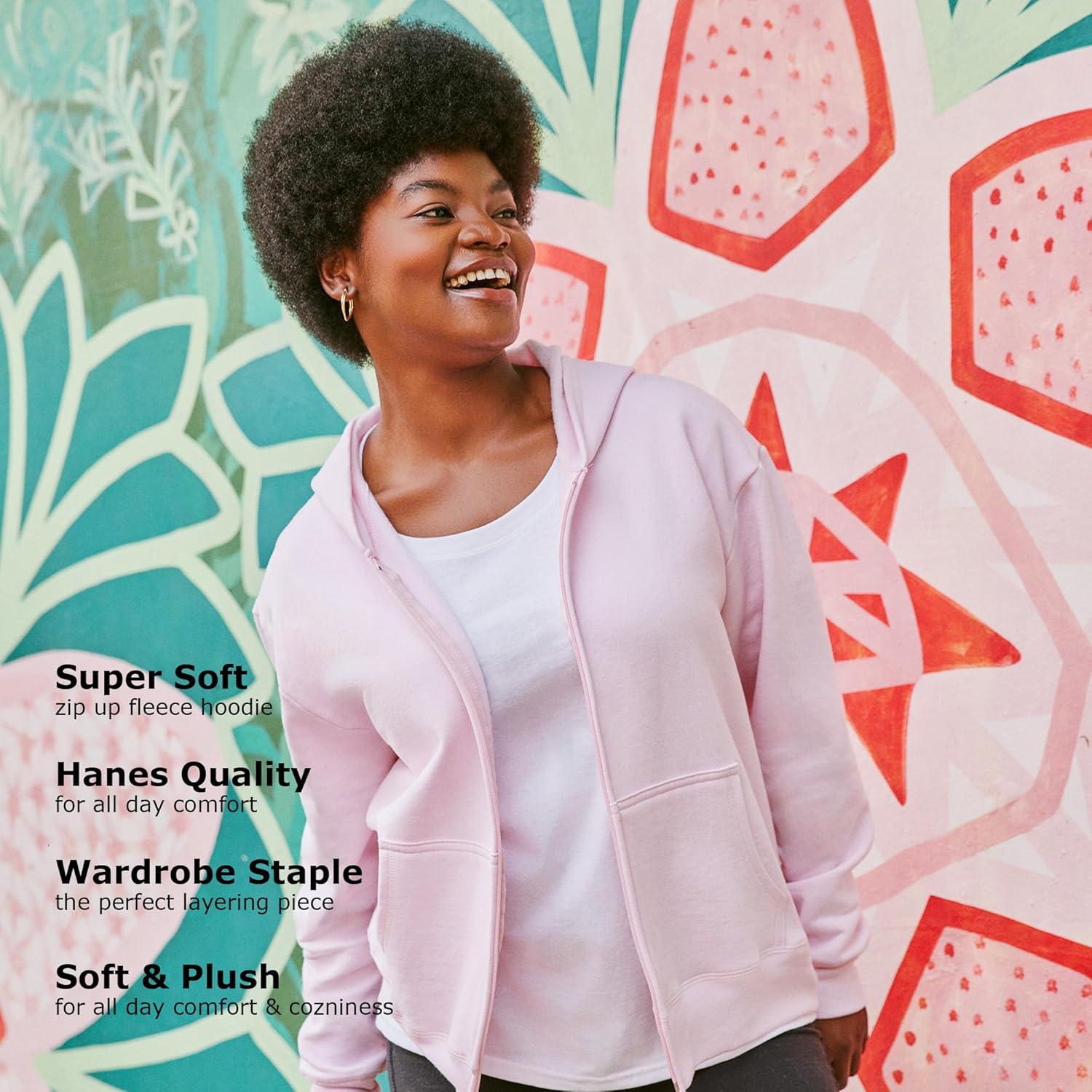 Sudadera con capucha Hanes EcoSmart para mujer X-Large