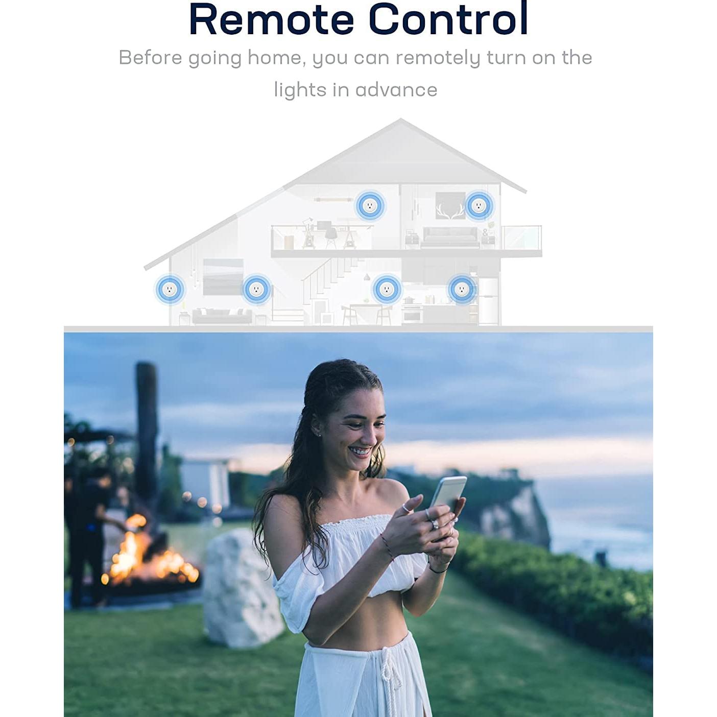 Enchufe Inteligente ZJX CT10-2 Control Remoto y Voz