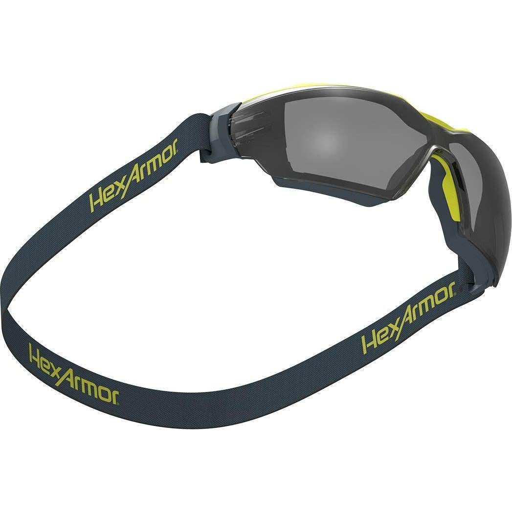 Gafas de seguridad HexArmor MX350 gris con cinta antiempañante
