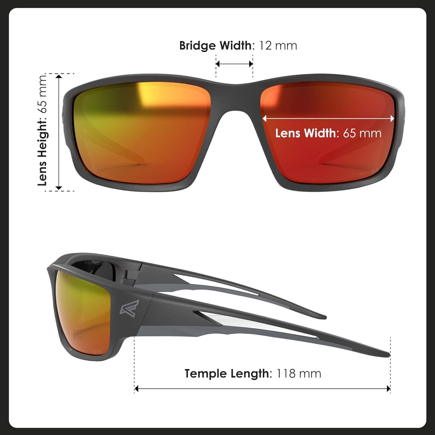 Gafas de Seguridad EDGE Kazbek Z87+ Anti-Rasguños UV 400