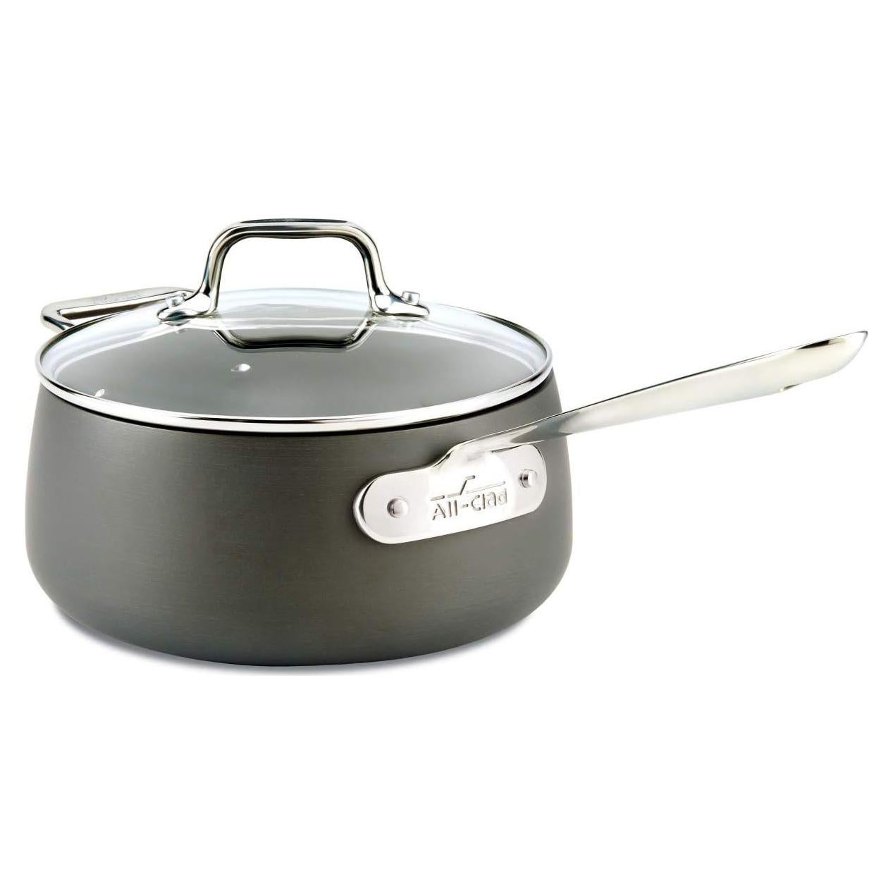 Cacerola All-Clad HA1 Antiadherente 3.3L Negra Apta Horno