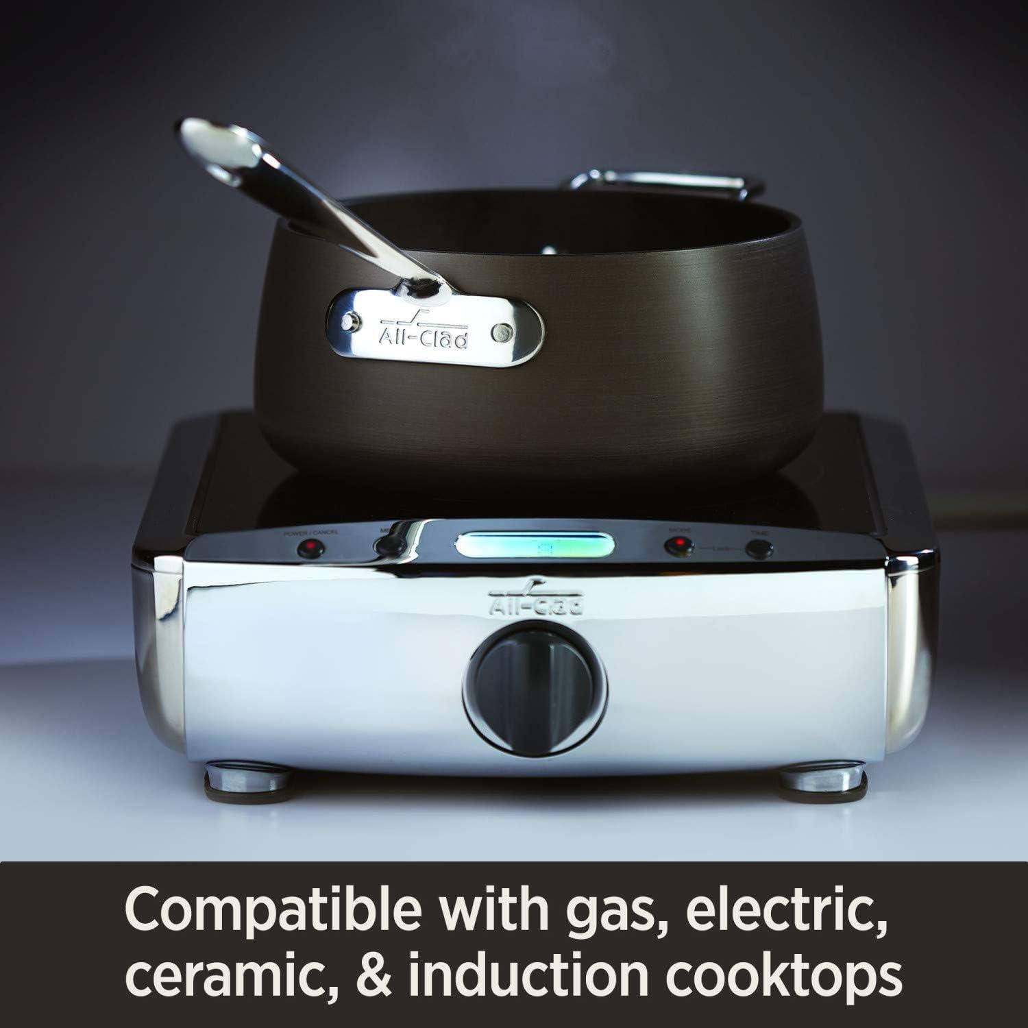 Cacerola All-Clad HA1 Antiadherente 3.3L Negra Apta Horno