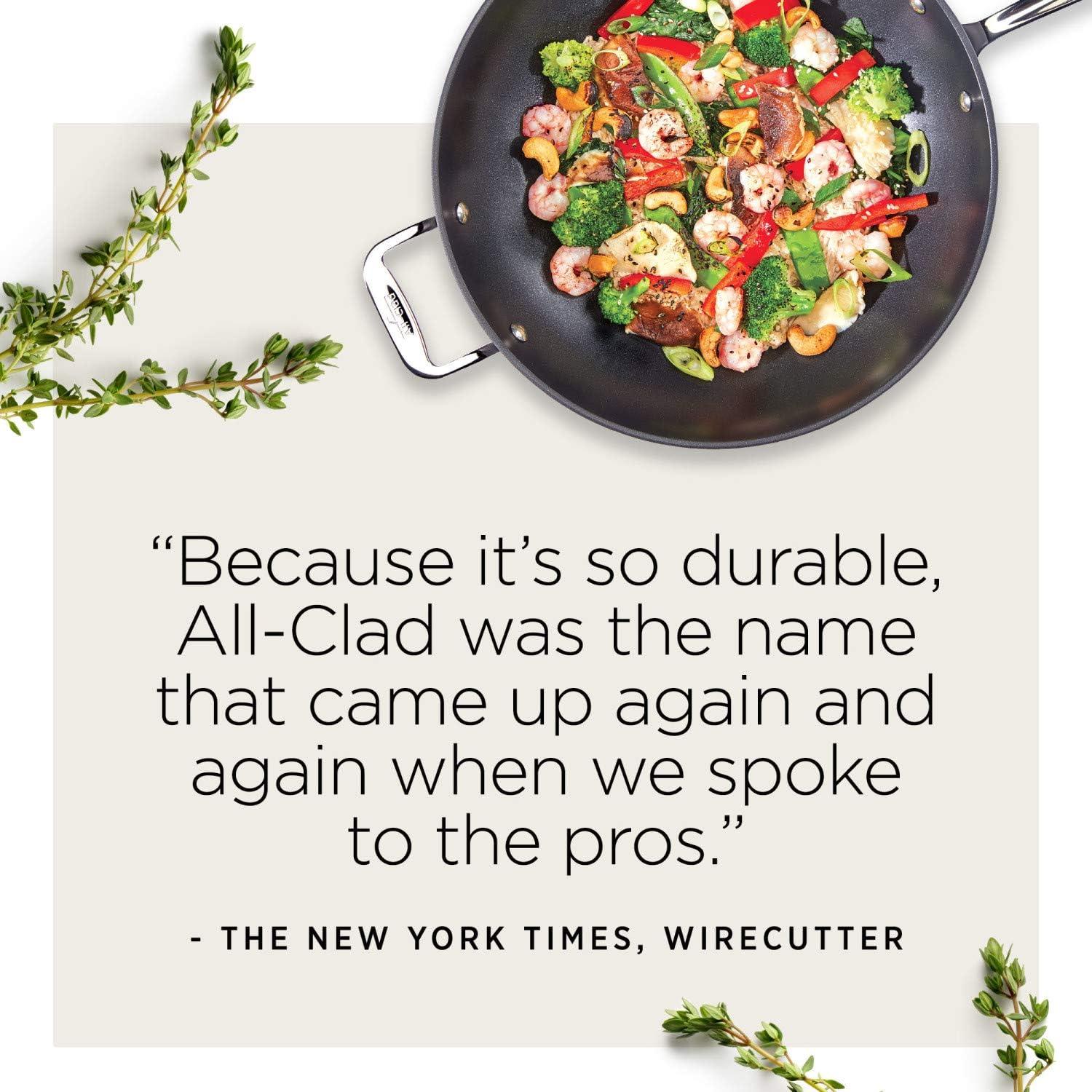 Cacerola All-Clad HA1 Antiadherente 3.3L Negra Apta Horno