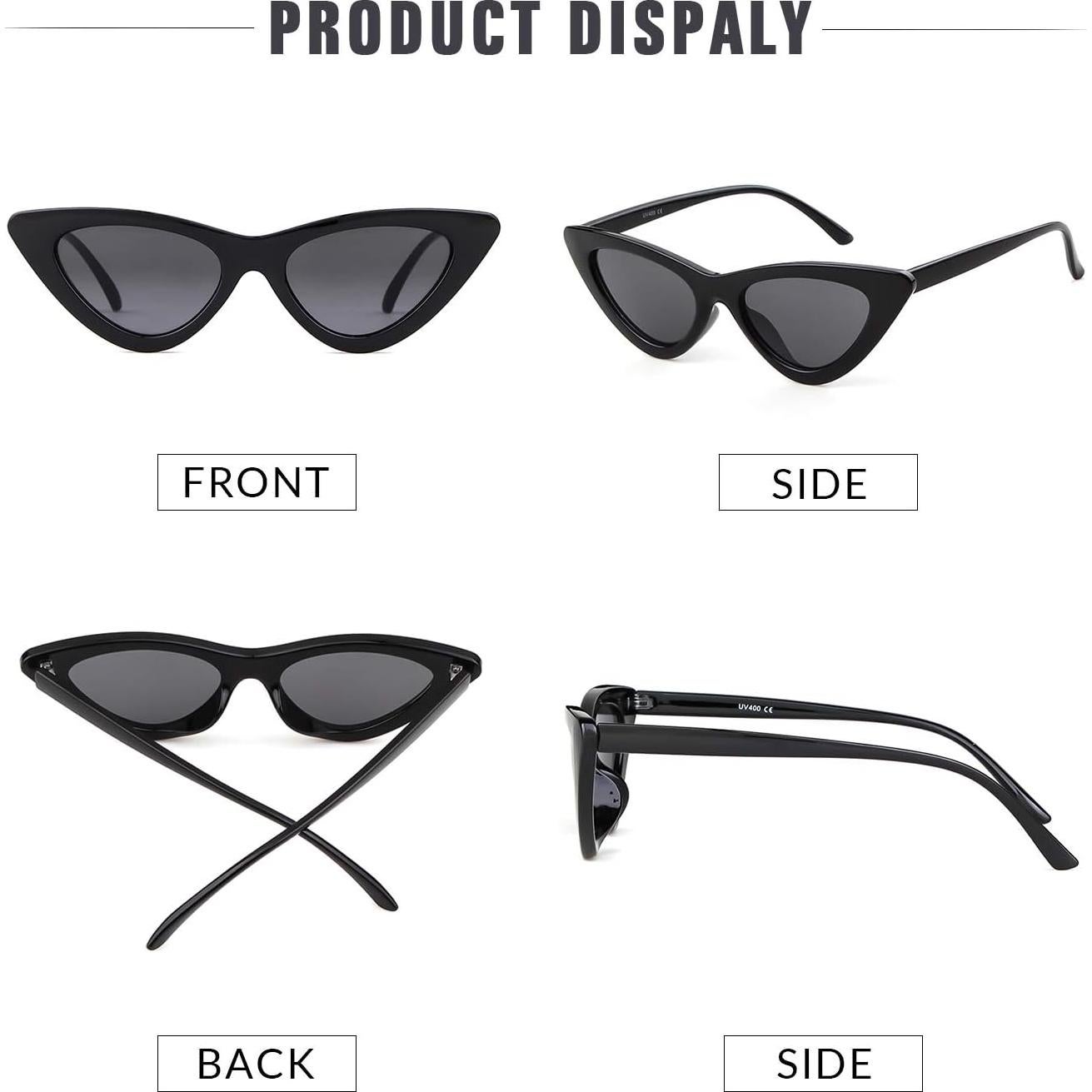 Gafas de Sol Retro Cateye GIFIORE UV400 para Mujeres