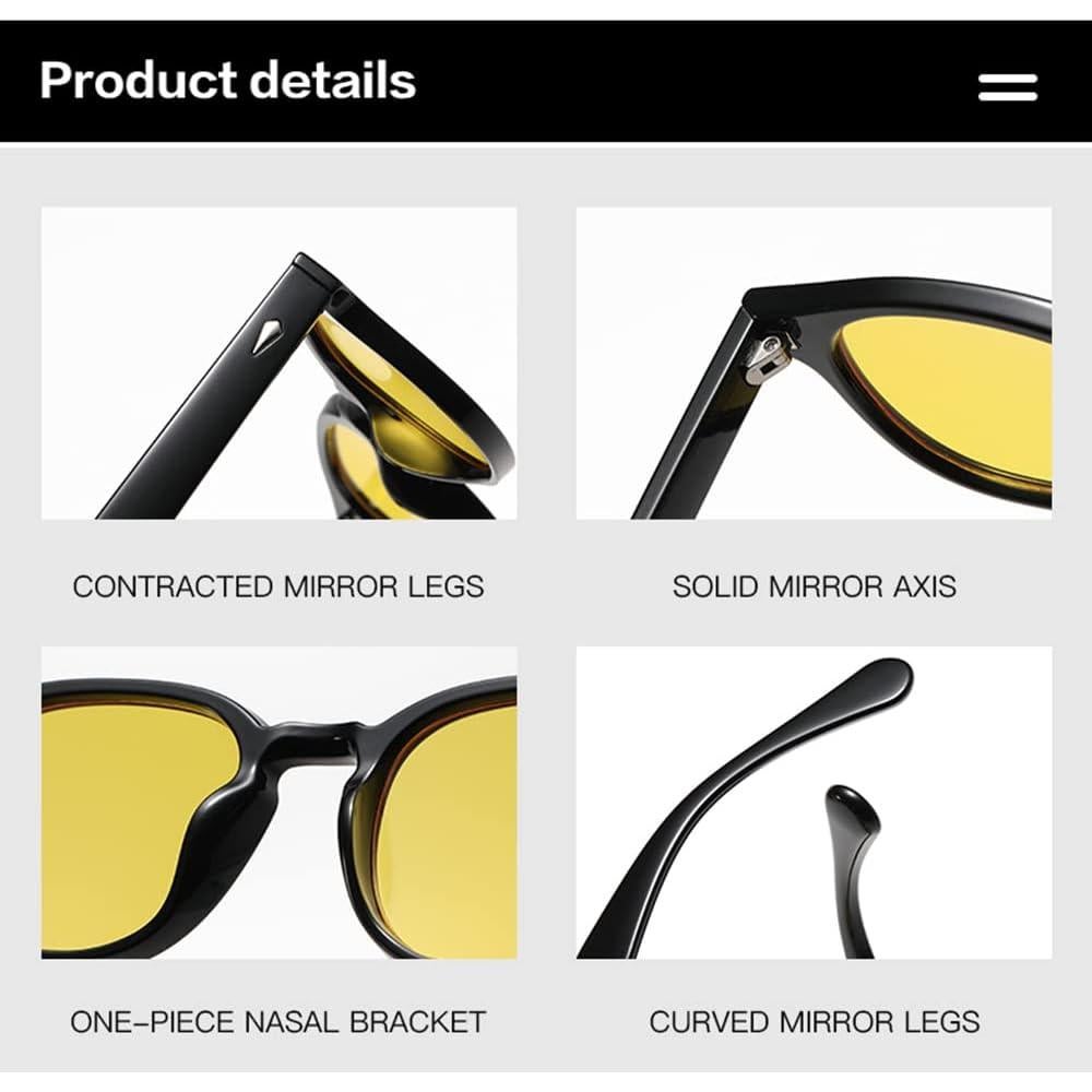 Gafas Retro Redondas NIDOVIX con Bloqueo Luz Azul Unisex