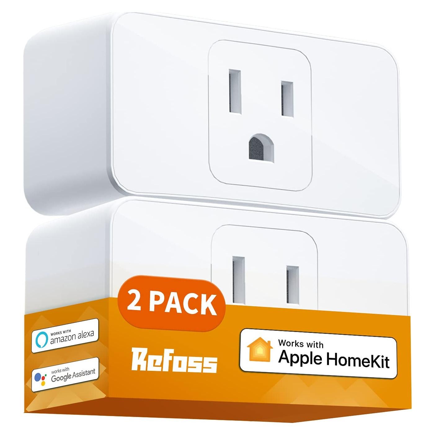 Enchufe Inteligente Refoss WiFi 15A Control Remoto Paquete de 2