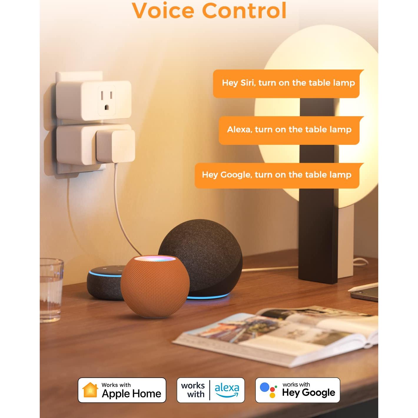 Enchufe Inteligente Refoss WiFi 15A Control Remoto Paquete de 2