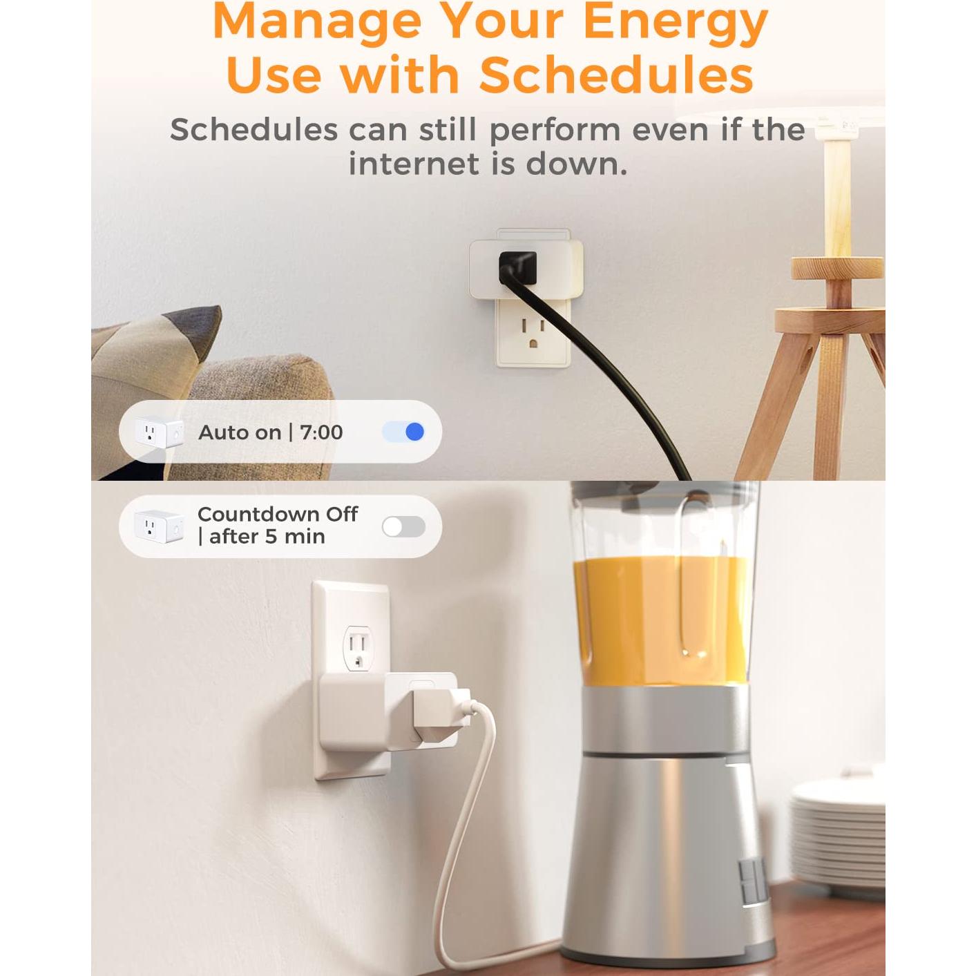 Enchufe Inteligente Refoss WiFi 15A Control Remoto Paquete de 2