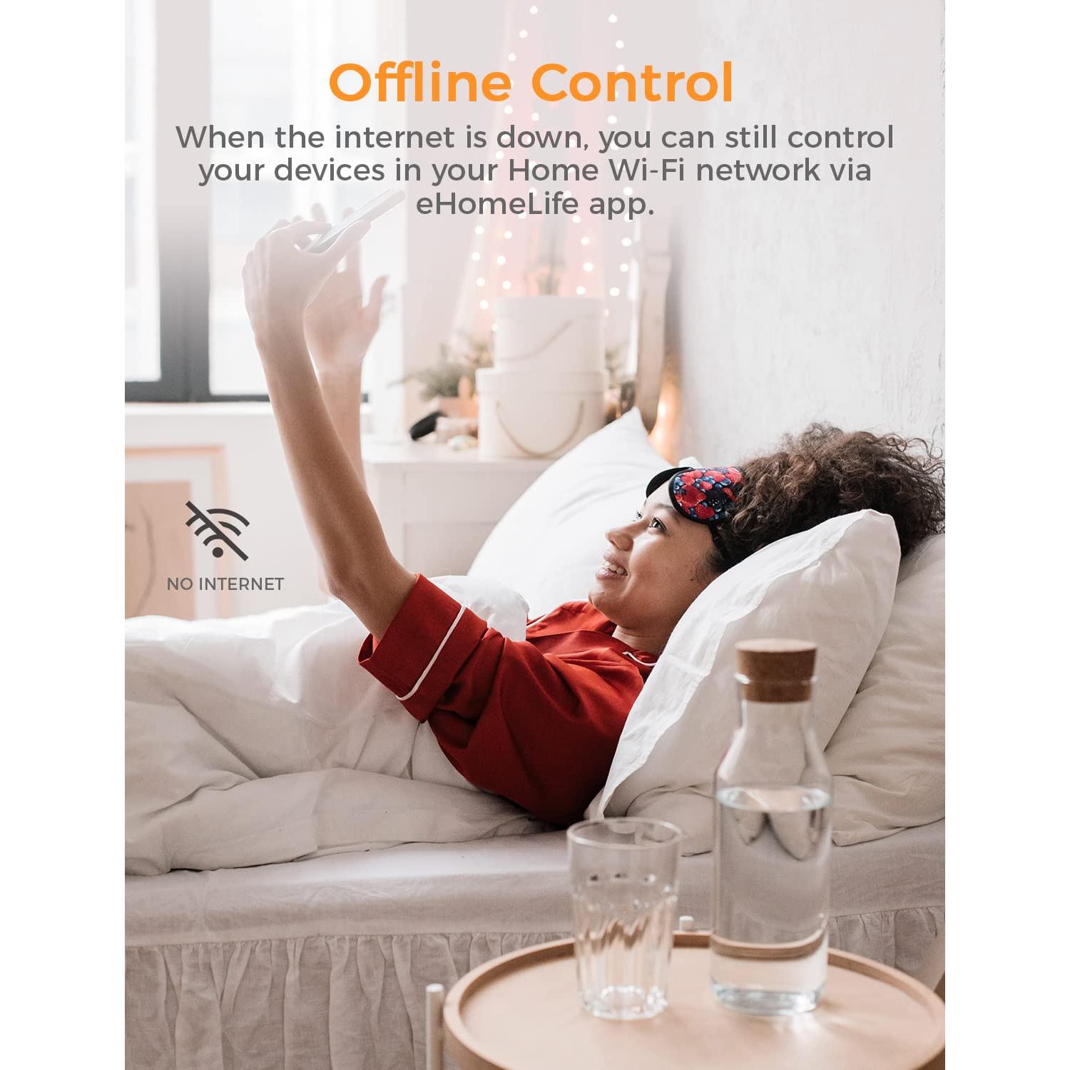 Enchufe Inteligente Refoss WiFi 15A Control Remoto Paquete de 2