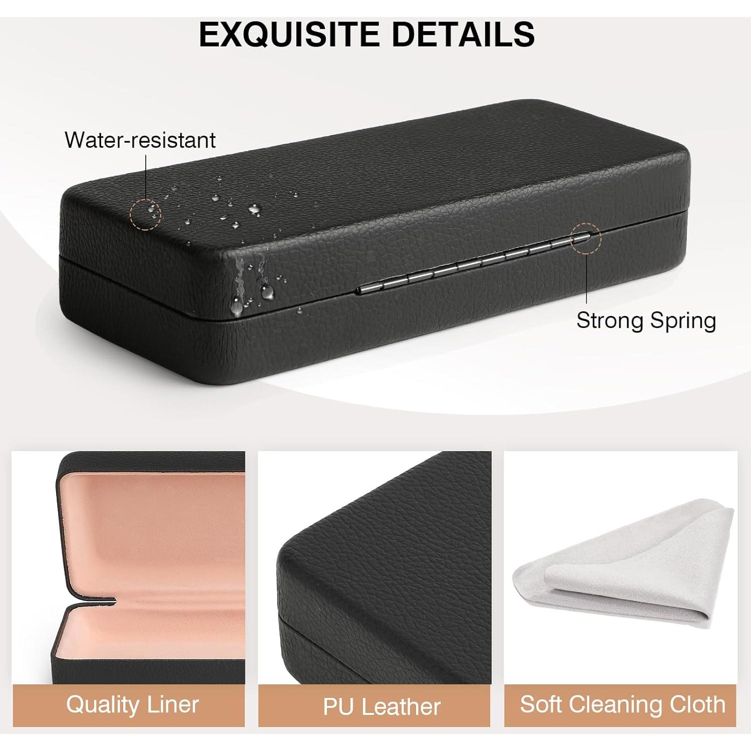 Estuche Duro para Gafas Marvolia Negro 15.7x6.1cm Protector