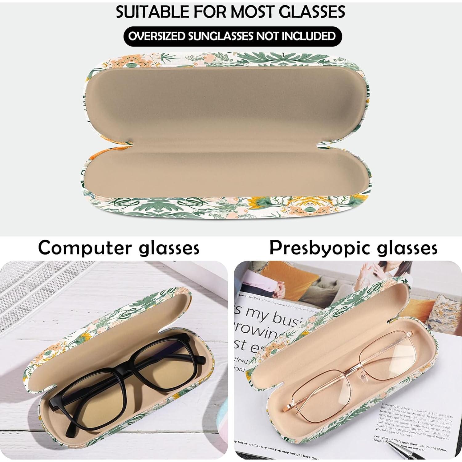 Estuche Duro para Gafas con Paño de Limpieza - Naranja