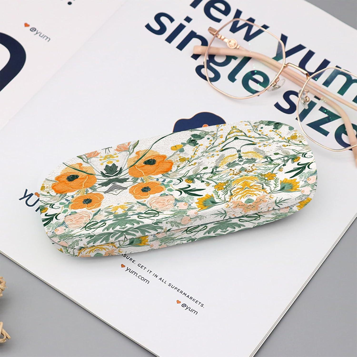 Estuche Duro para Gafas con Paño de Limpieza - Naranja