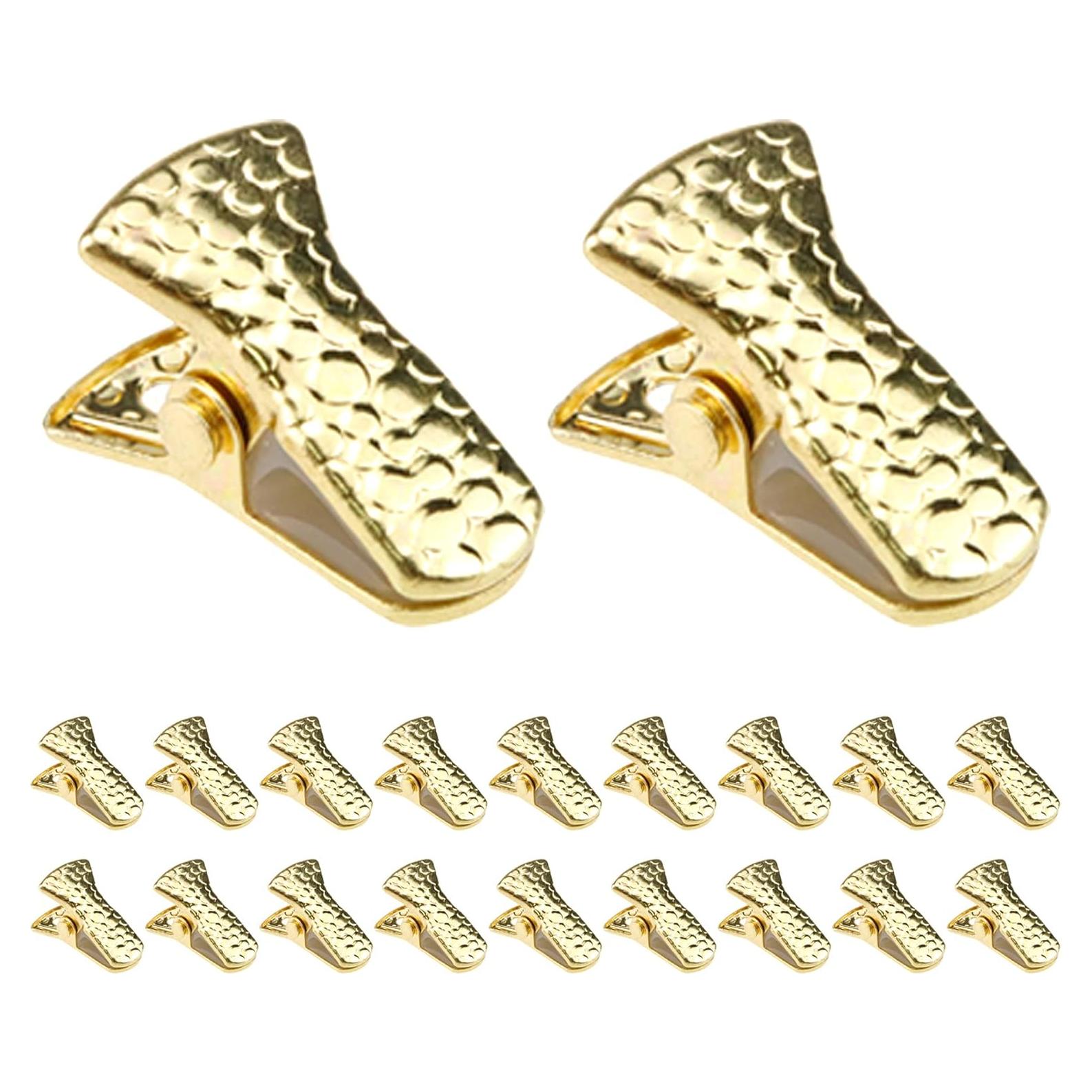 Clips de Cadena Dorados Chinflly - 20 Pcs Multiusos