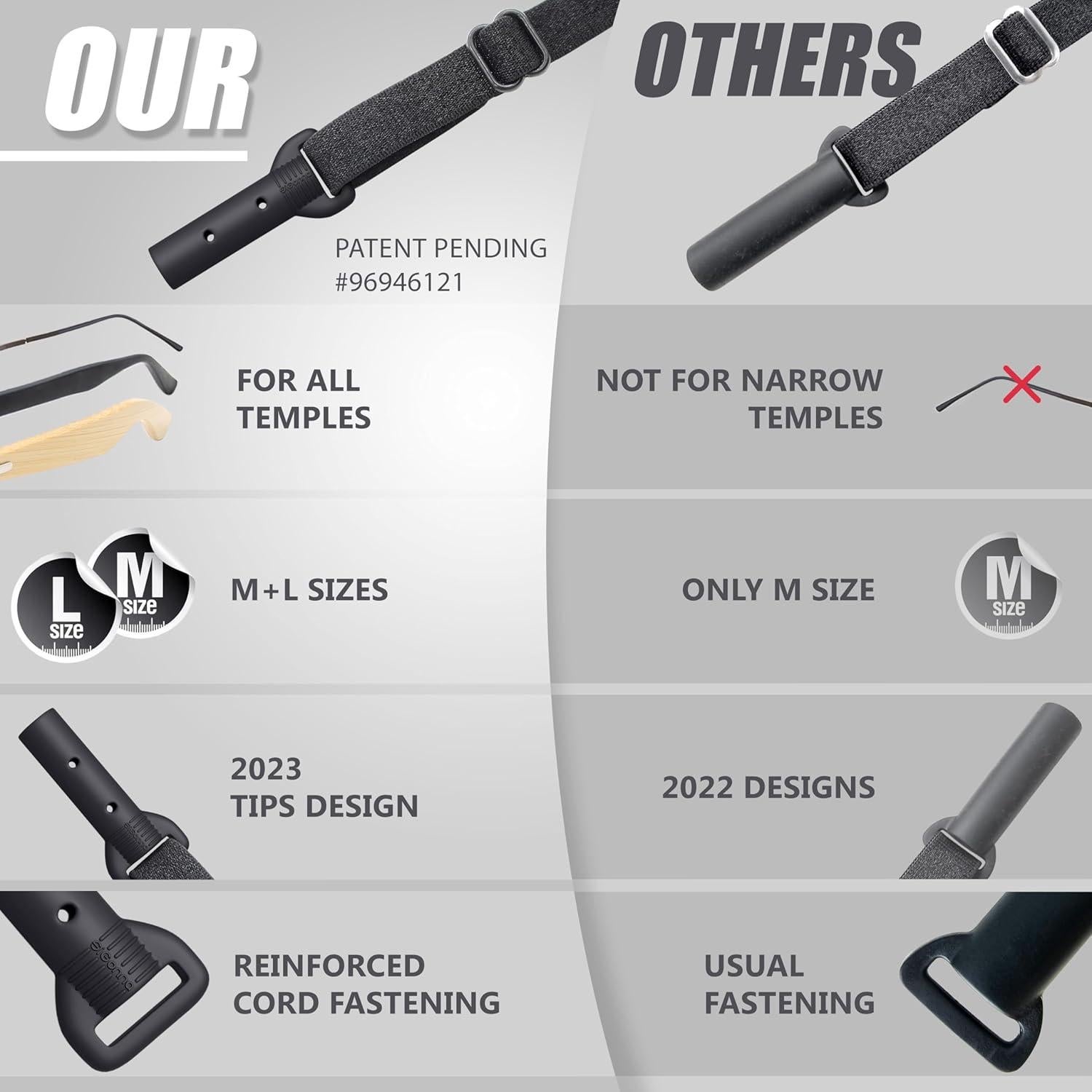 Soporte para Gafas SIGONNA - Cordón Ajustable Antideslizante