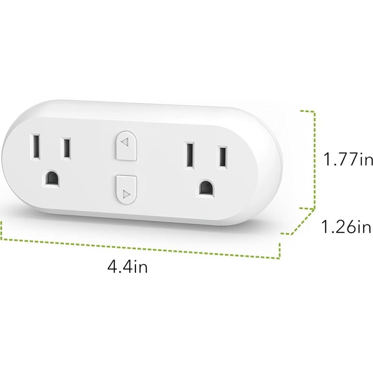 Enchufe Inteligente HBN Doble Toma 15A Control Remoto