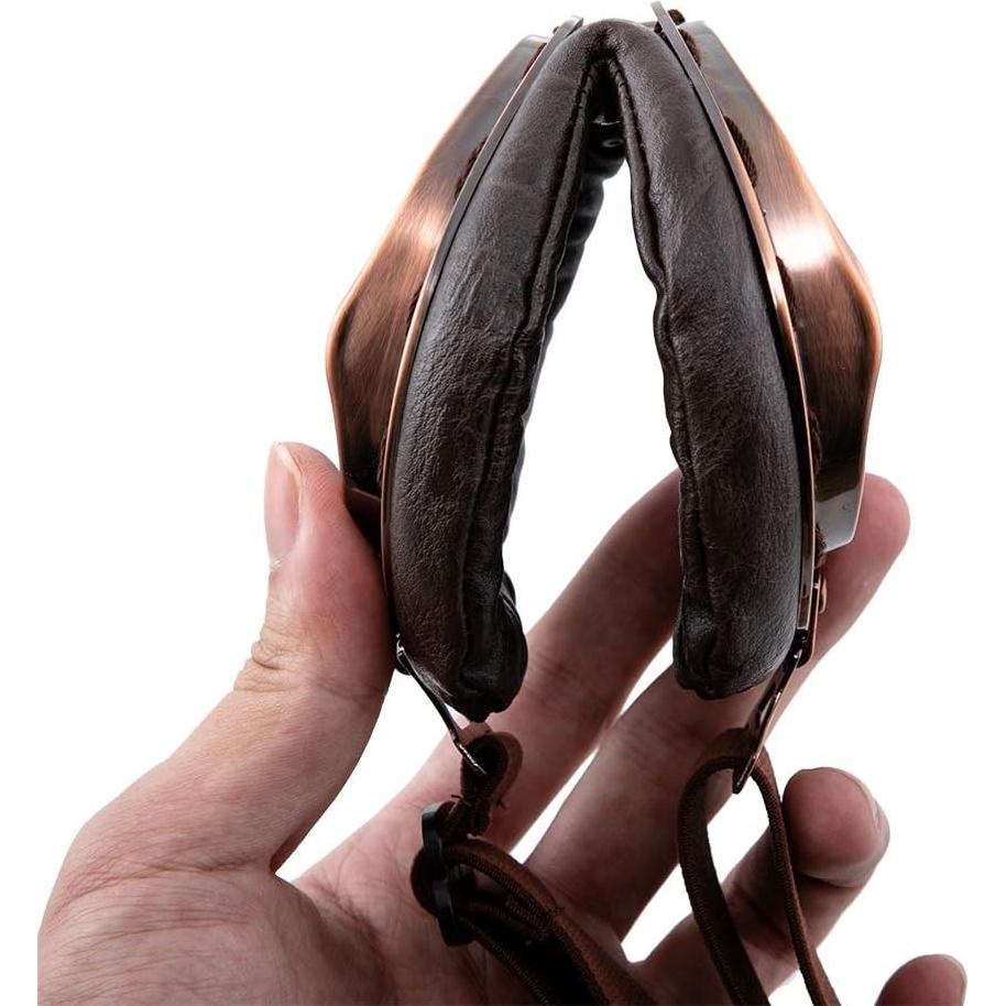 Gafas de Motocicleta Evomosa Vintage Piloto Goggle Negro