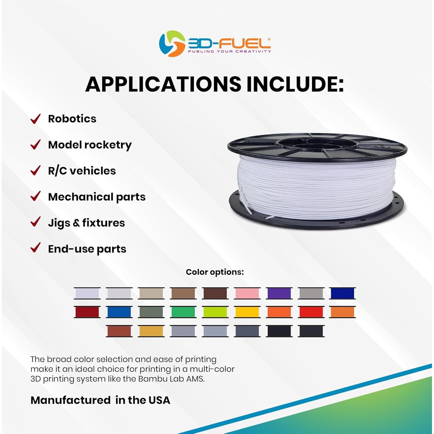 Filamento 3D 3D-Fuel Pro PCTG 1 kg Gris Industrial