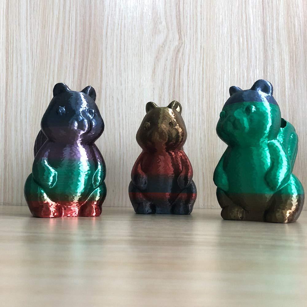 Filamento PLA Multicolor CC3D Silk Rainbow 1.75mm 1KG