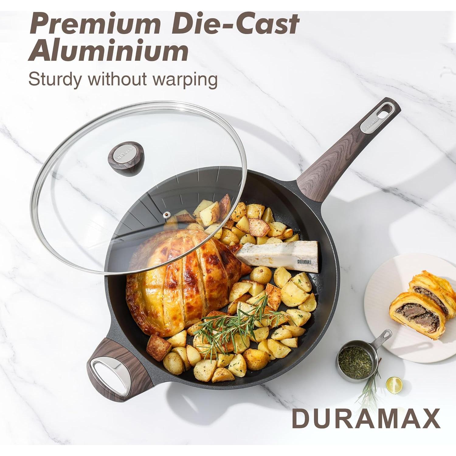 Sartén Antiadherente SENSARTE 30,48 cm 5 Qt con Tapa