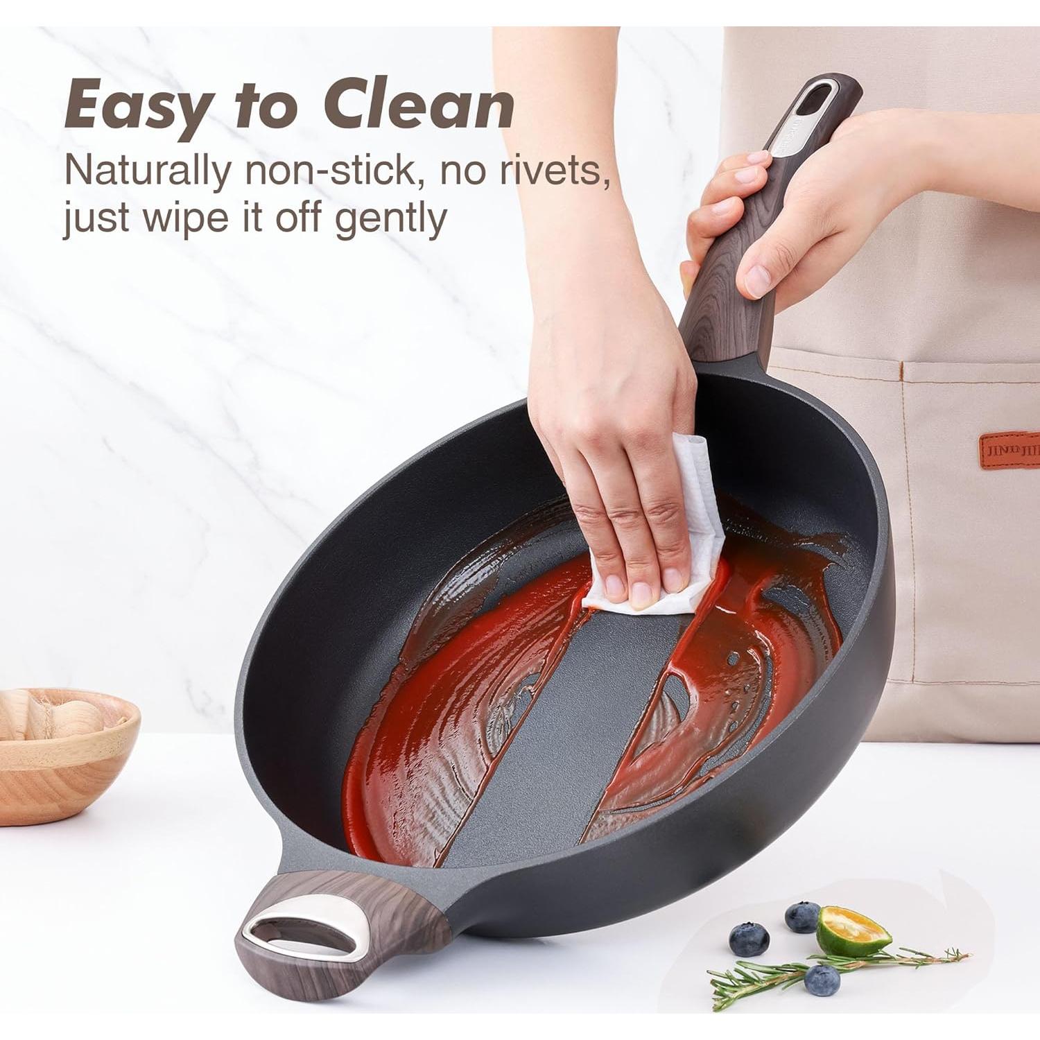 Sartén Antiadherente SENSARTE 30,48 cm 5 Qt con Tapa