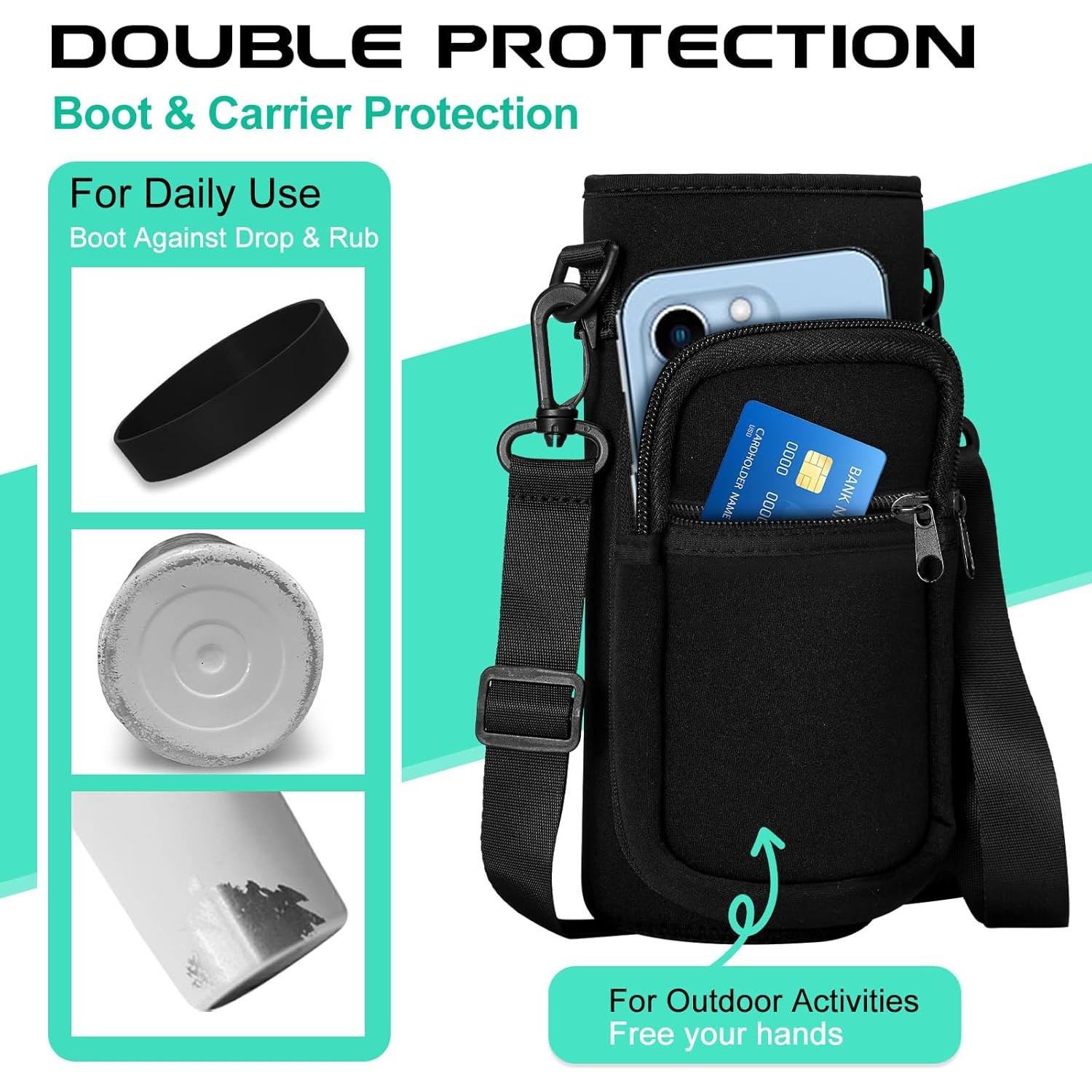 Botella de Agua Aislada DIGJUPER 32 oz con Pajilla y Asa