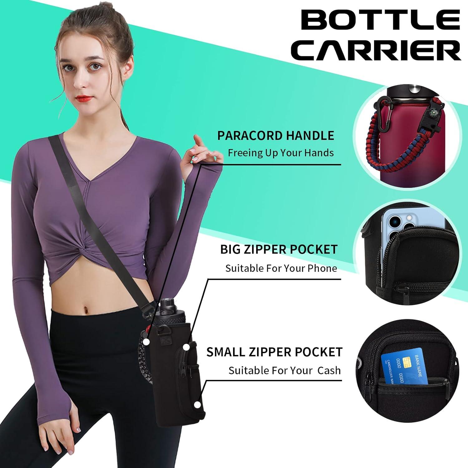 Botella de Agua Aislada DIGJUPER 32 oz con Pajilla y Asa