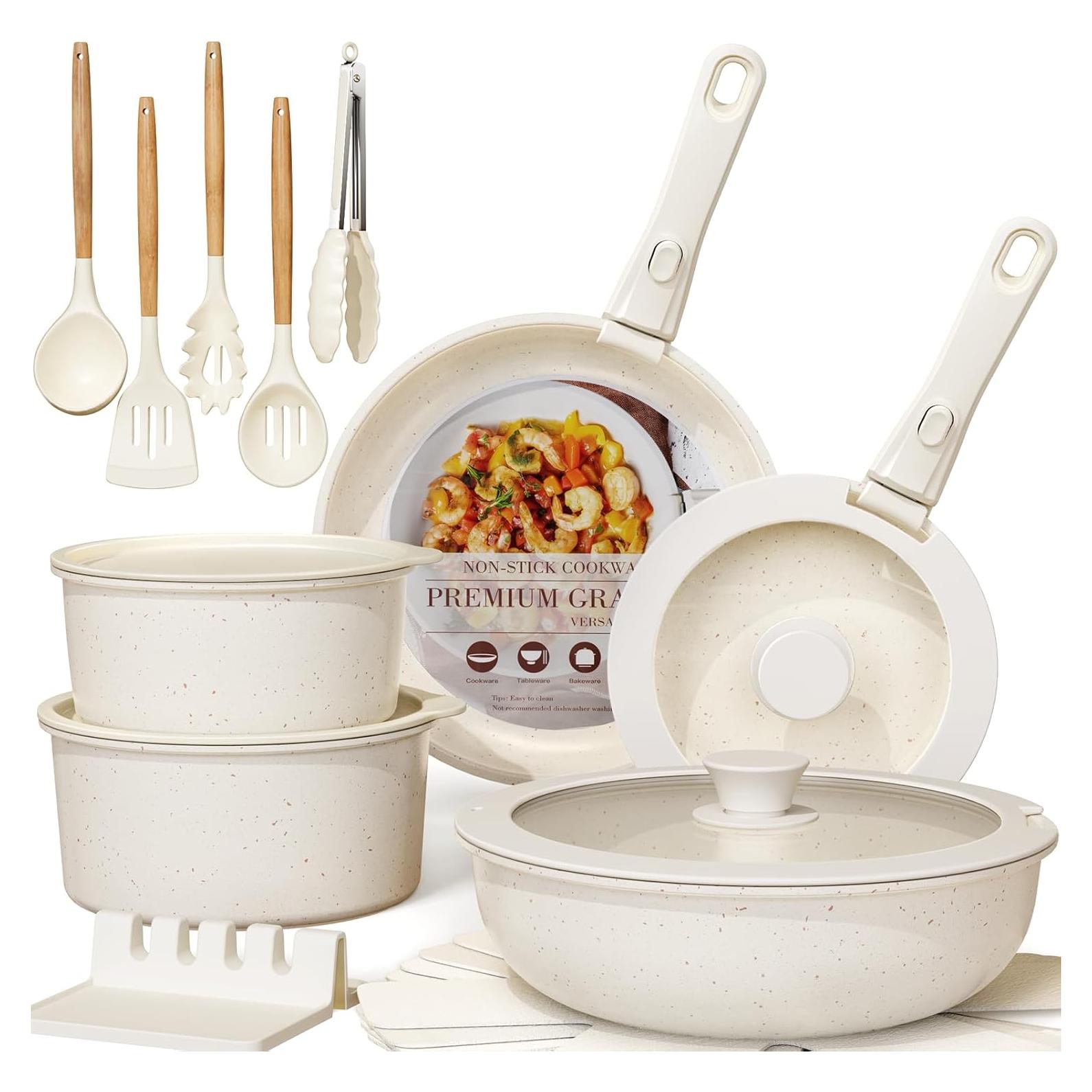 Juego de Ollas y Sartenes Astercook 21 Pzs Antiadherente