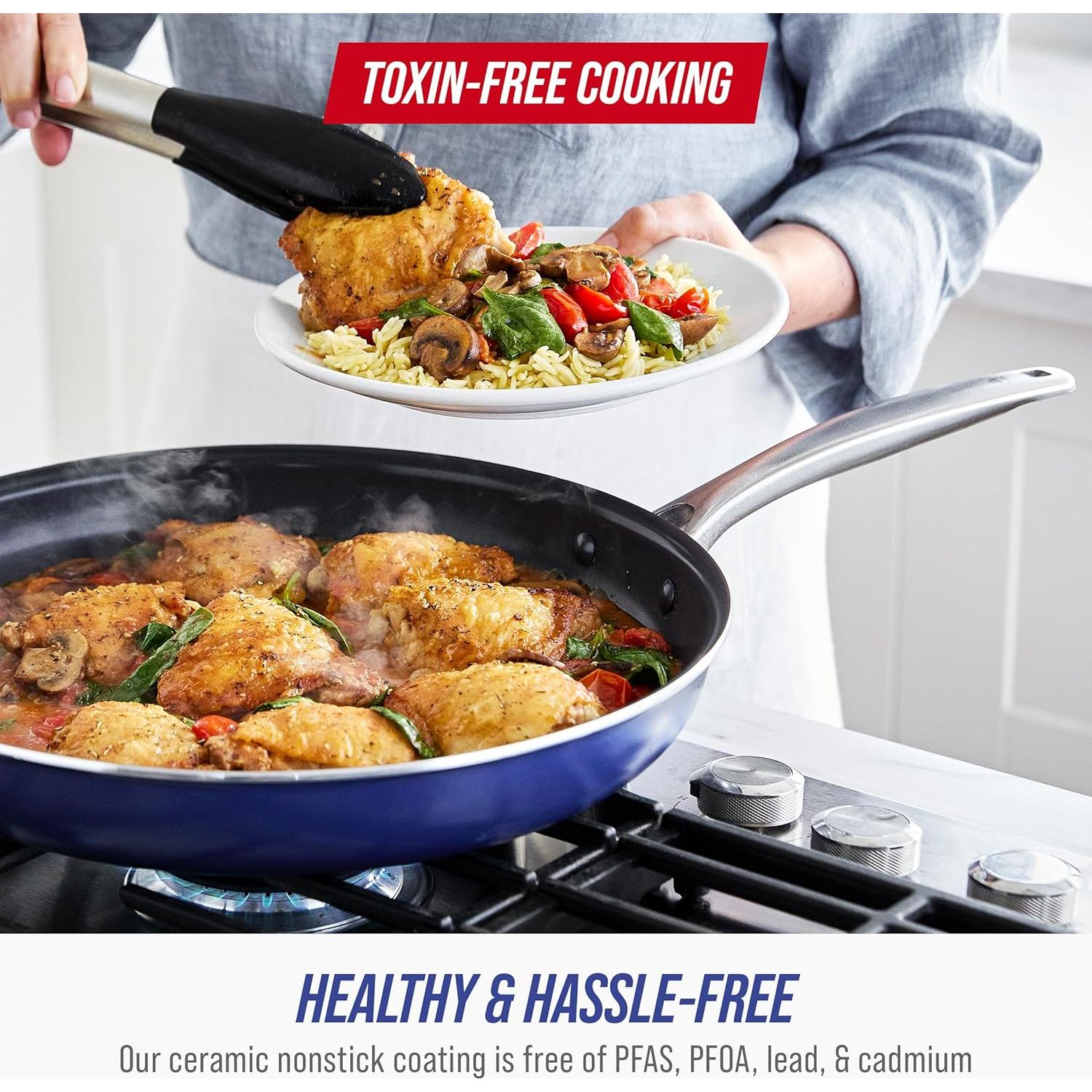 Juego de Utensilios de Cocina 10 Pzas Blue Diamond Cerámica