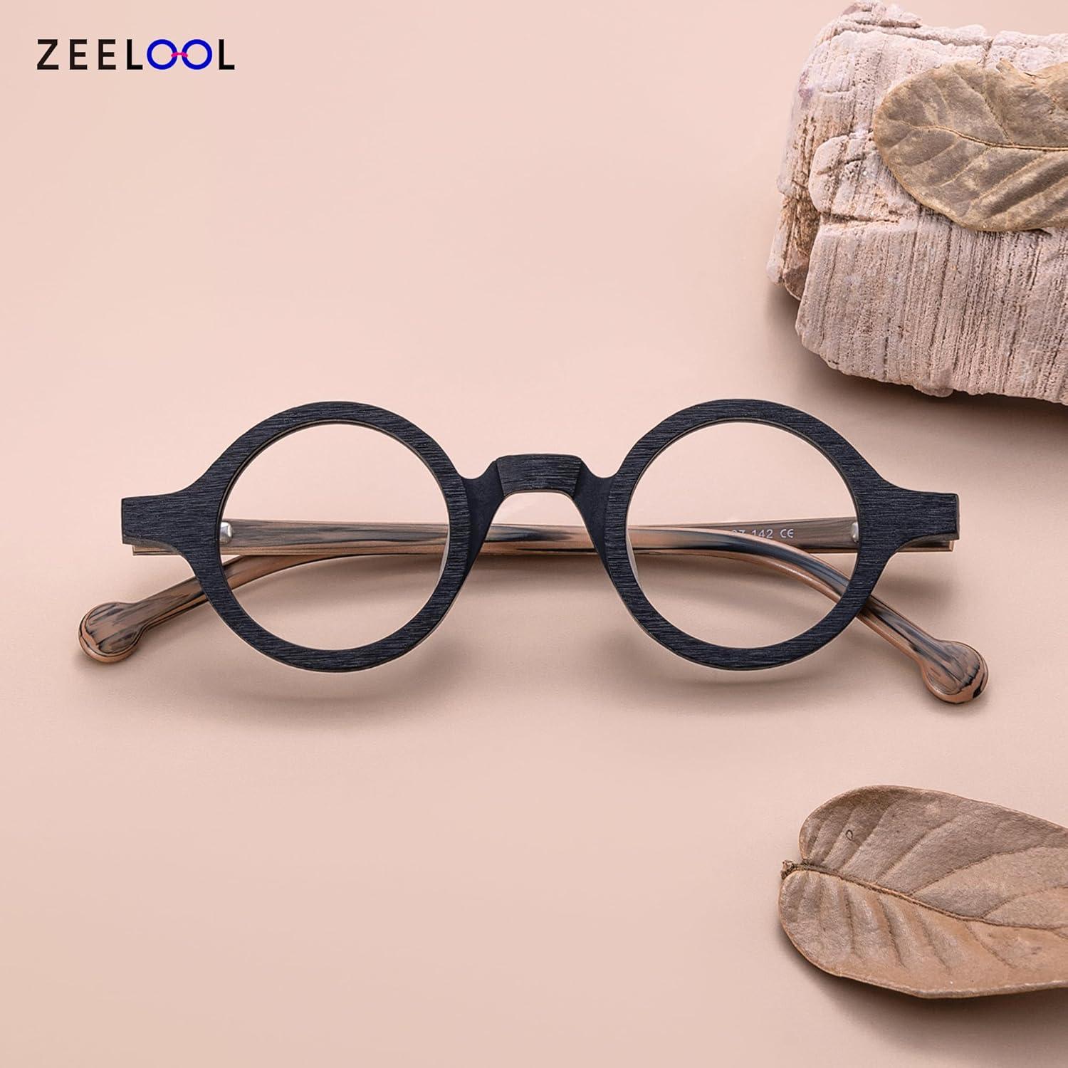 Gafas Redondas Vintage Zeelool FA0176 con Bloqueo Luz Azul