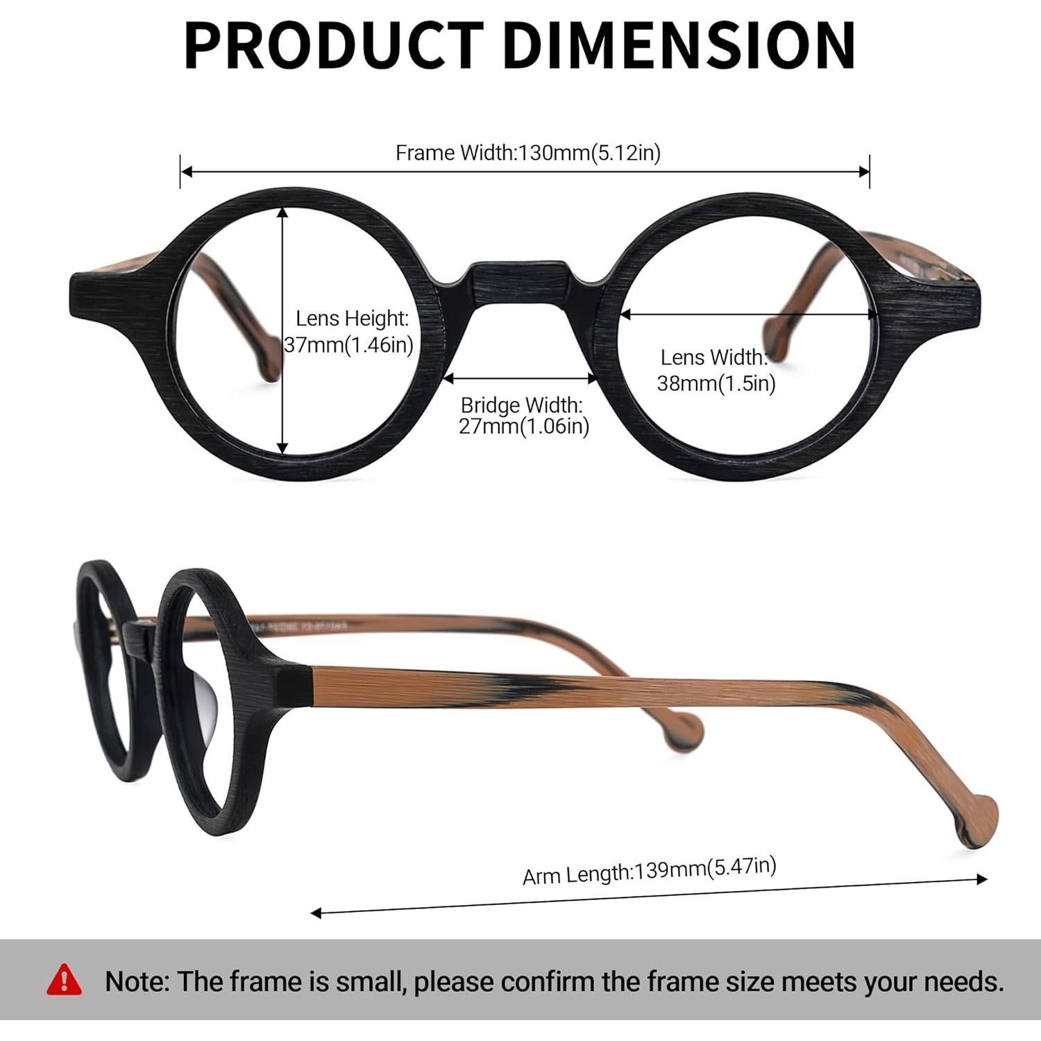 Gafas Redondas Vintage Zeelool FA0176 con Bloqueo Luz Azul