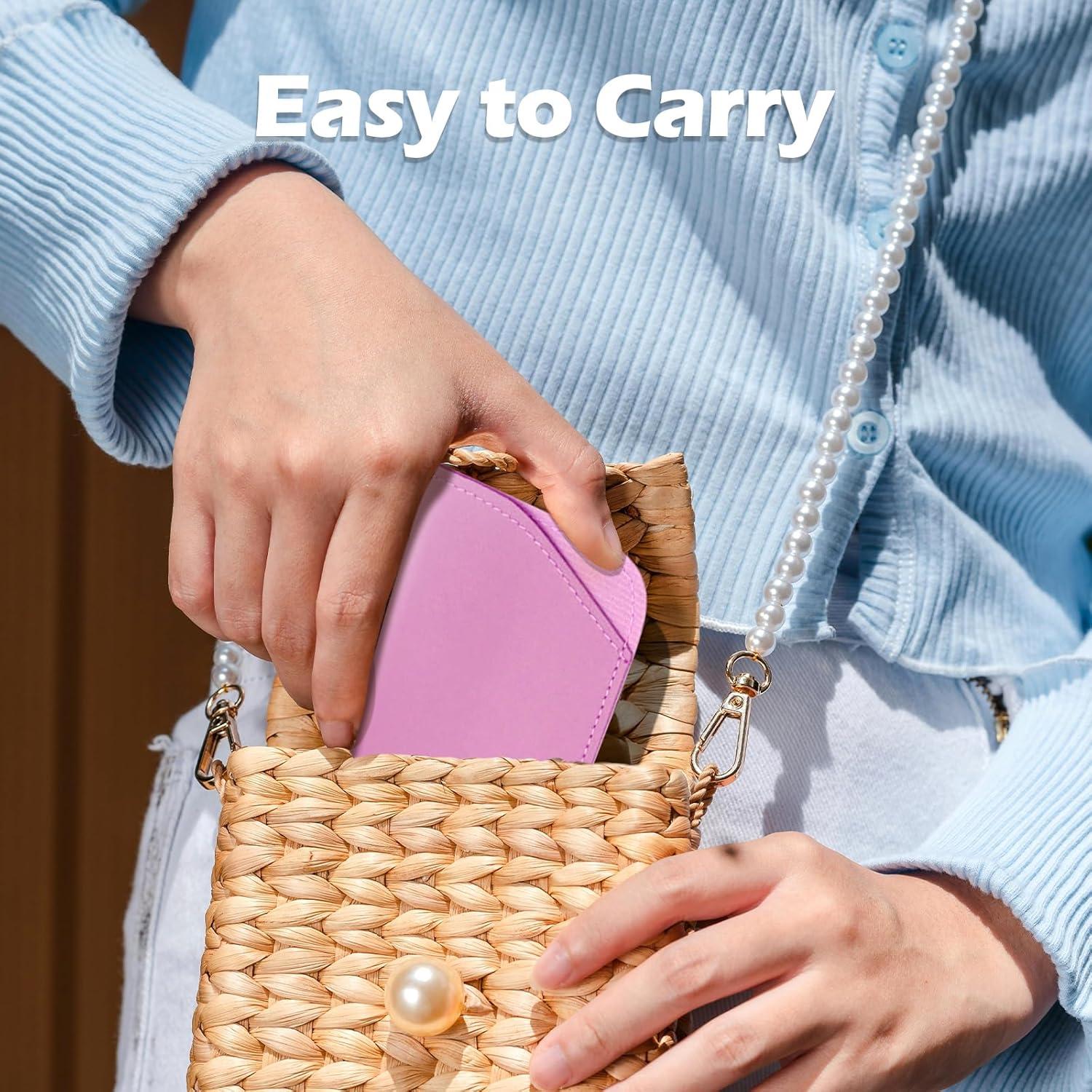 4 Fundas de Gafas Suaves de Cuero PU Multicolor Portátiles